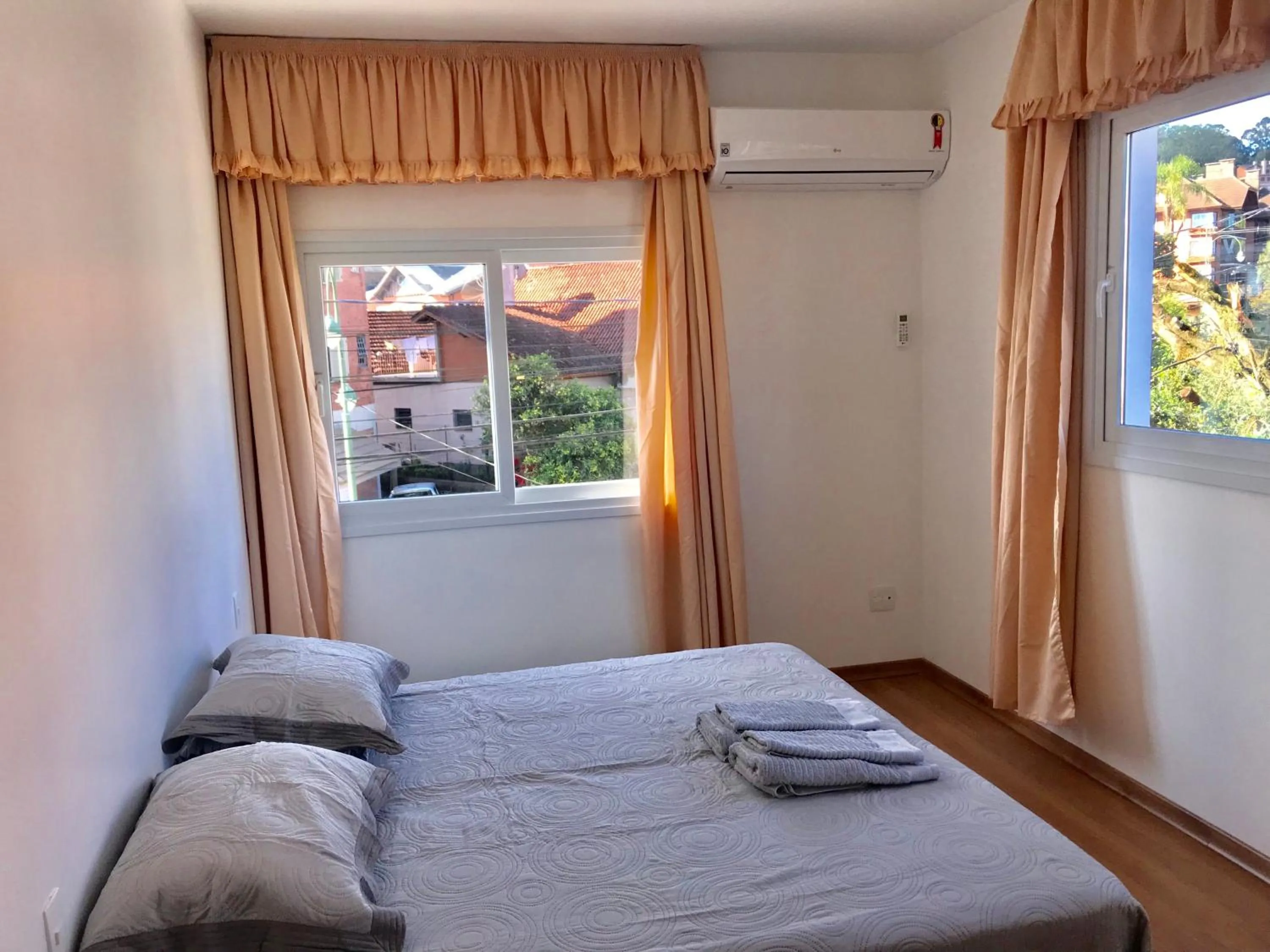 Bed in Apartamento no Centro de Gramado