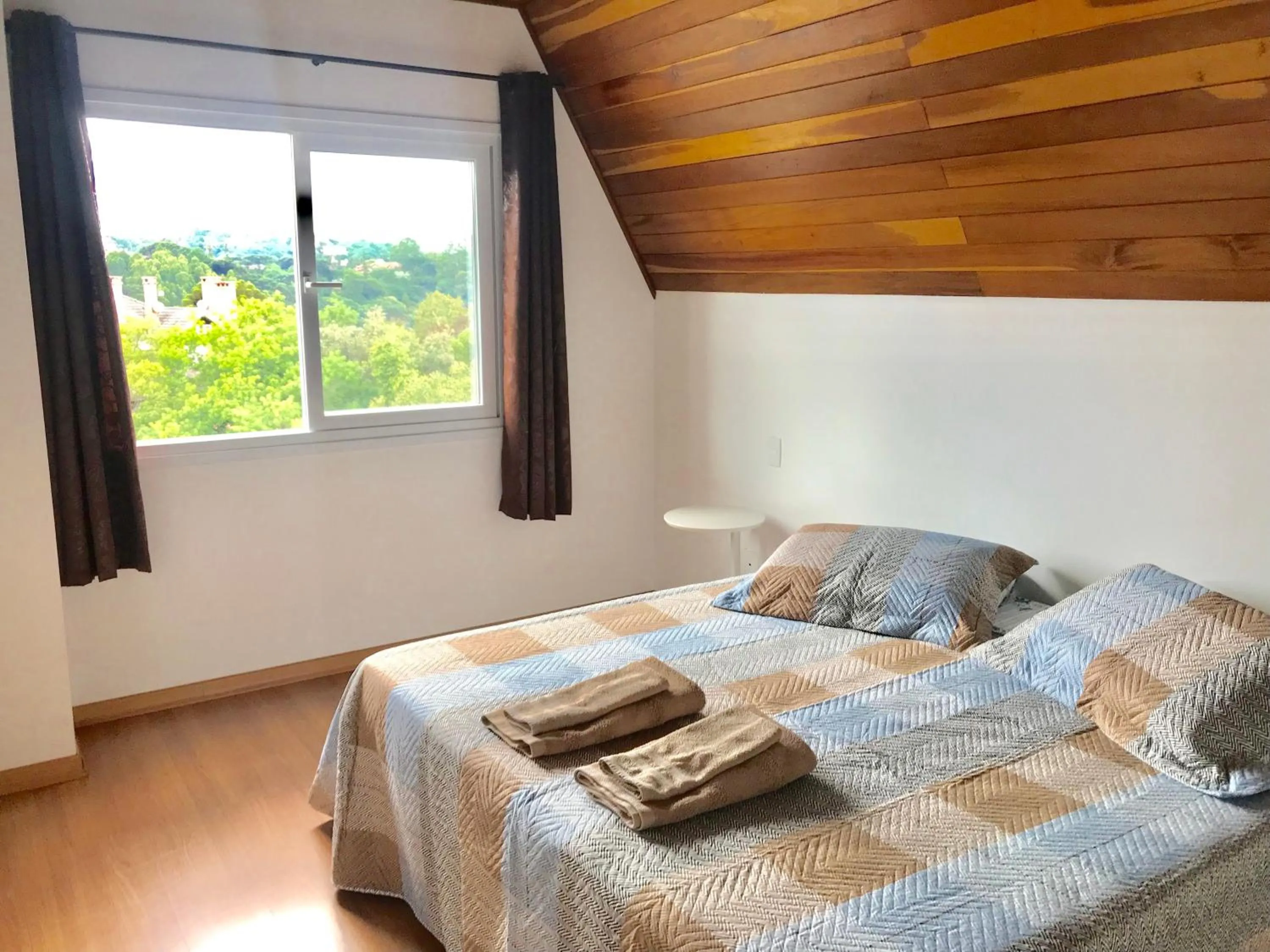 Bed in Apartamento no Centro de Gramado