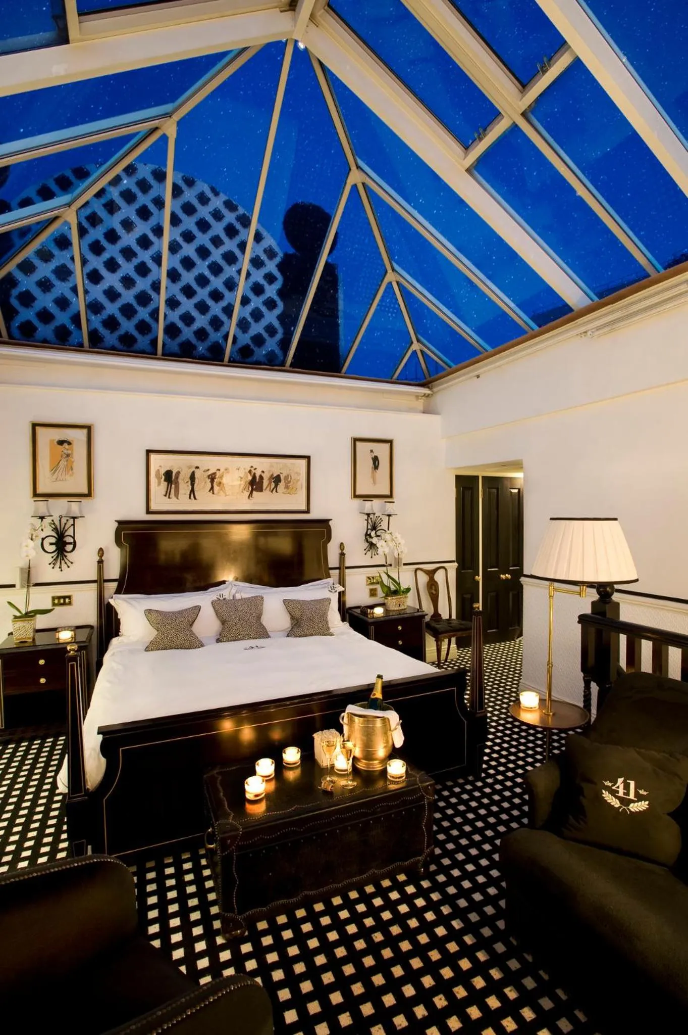 Photo of the whole room, Bed in 41