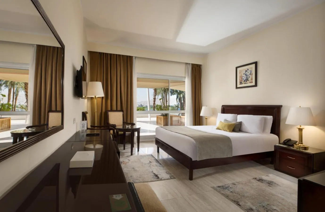 Bed in Pyramisa Hotel Luxor