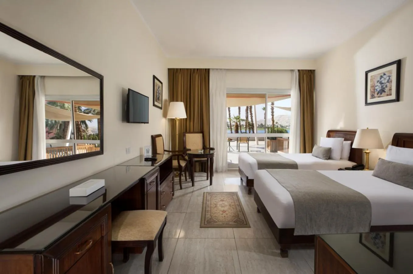 Bed in Pyramisa Hotel Luxor