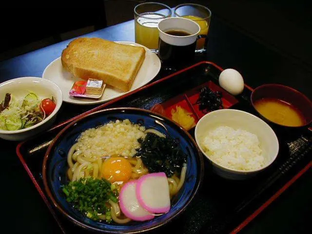 Asian breakfast in Hotel Takamatsu Hills