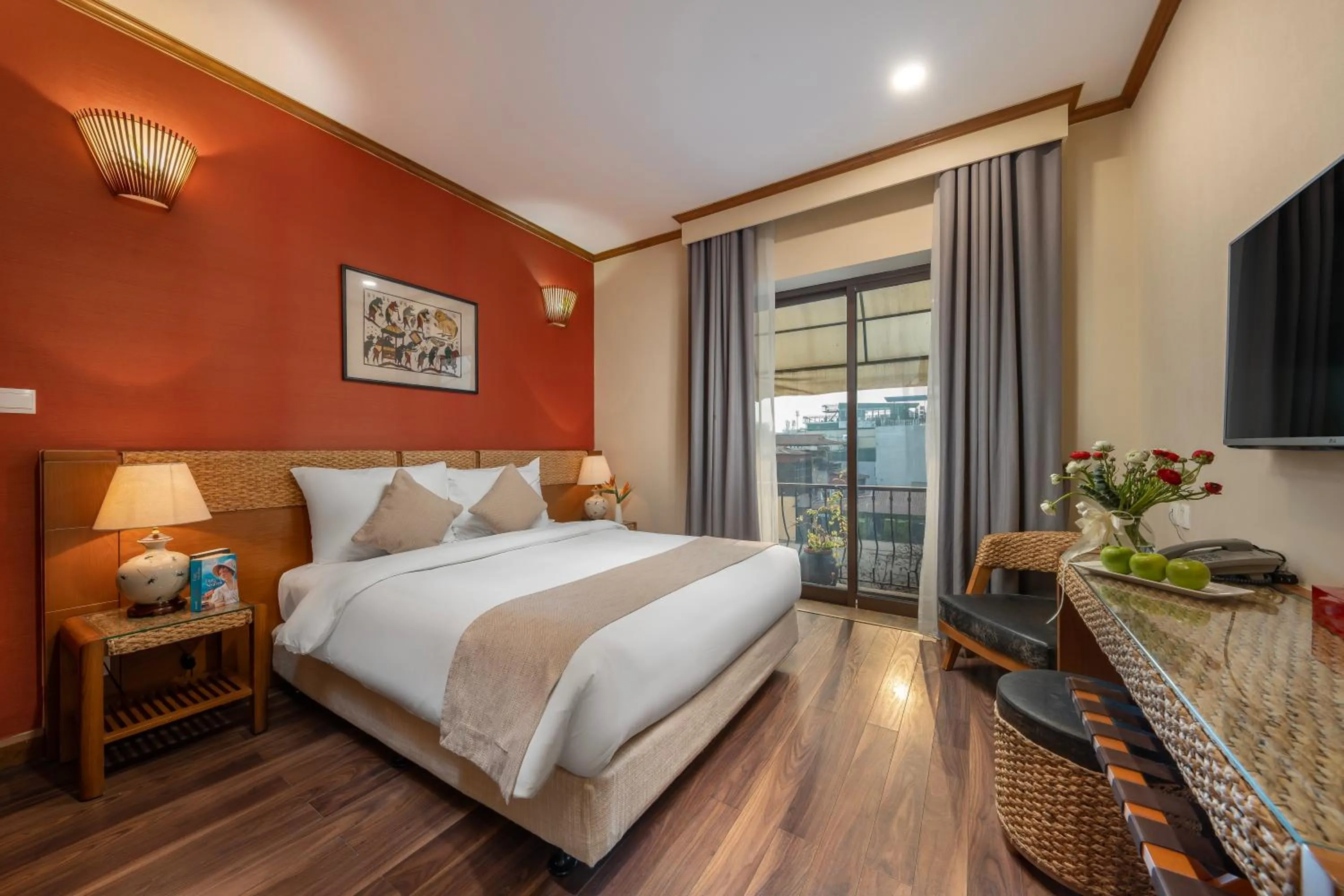 View (from property/room), Bed in MK Premier Boutique Hotel