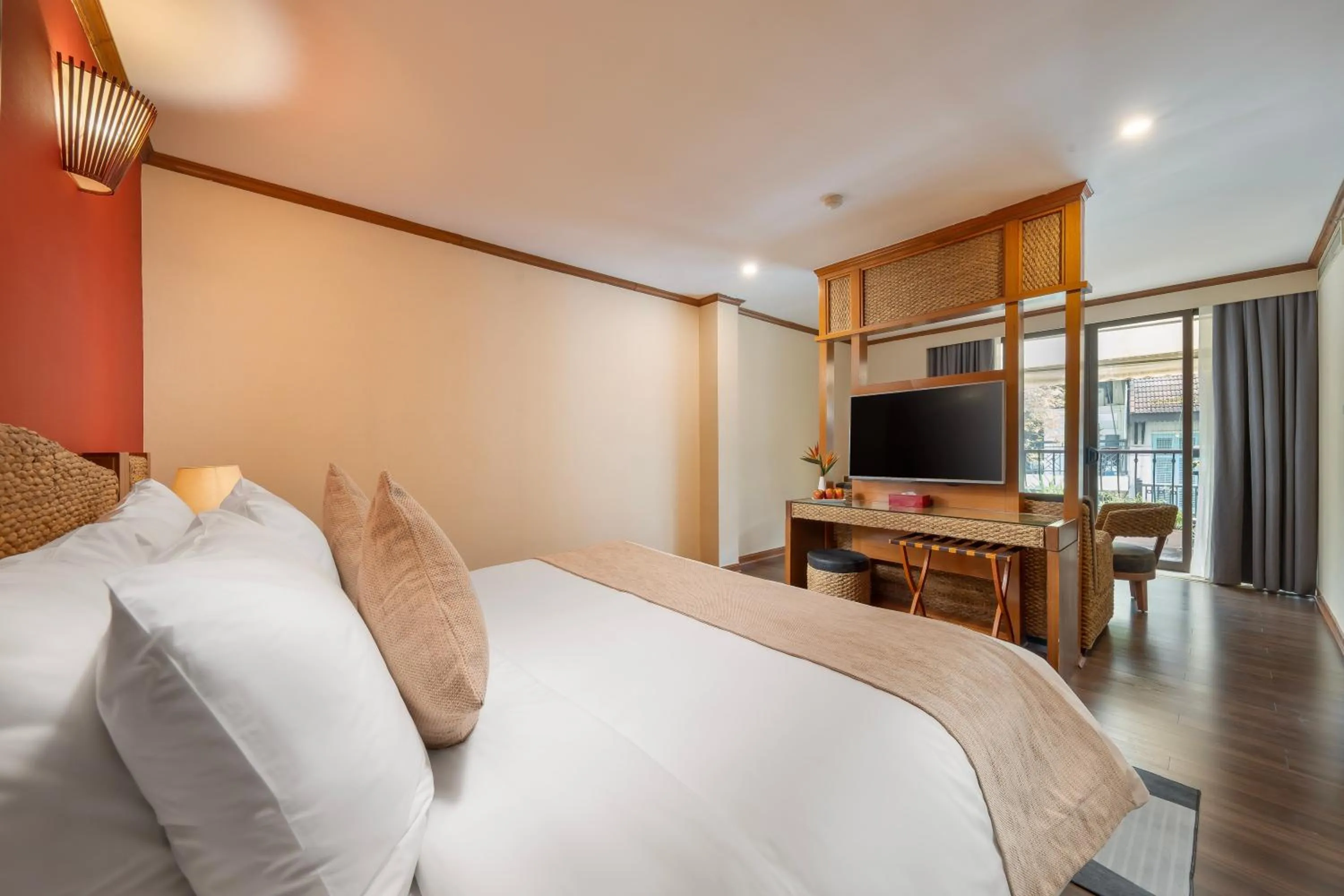 View (from property/room), Bed in MK Premier Boutique Hotel