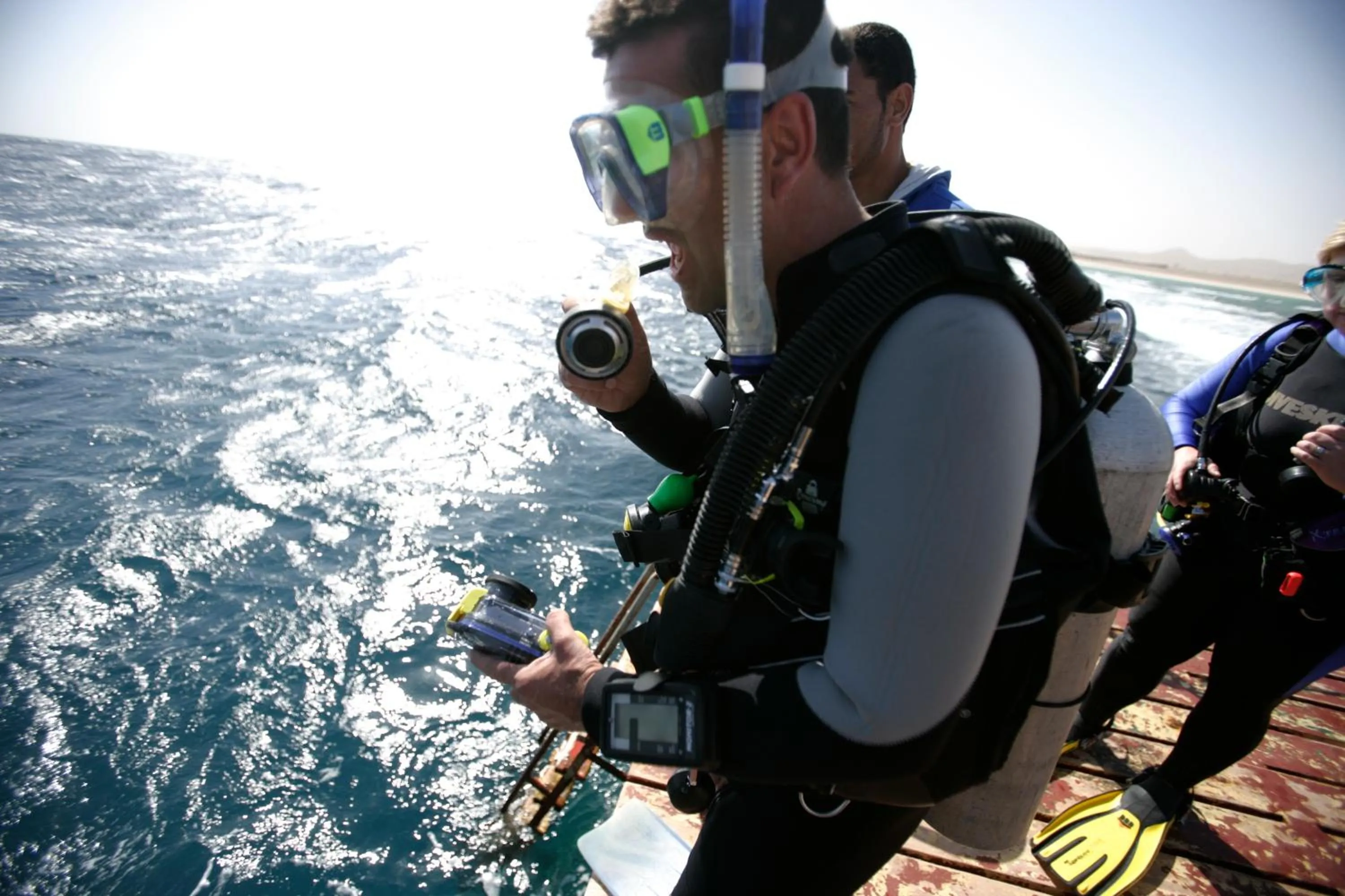 People in Flamenco Beach & Resort Quseir