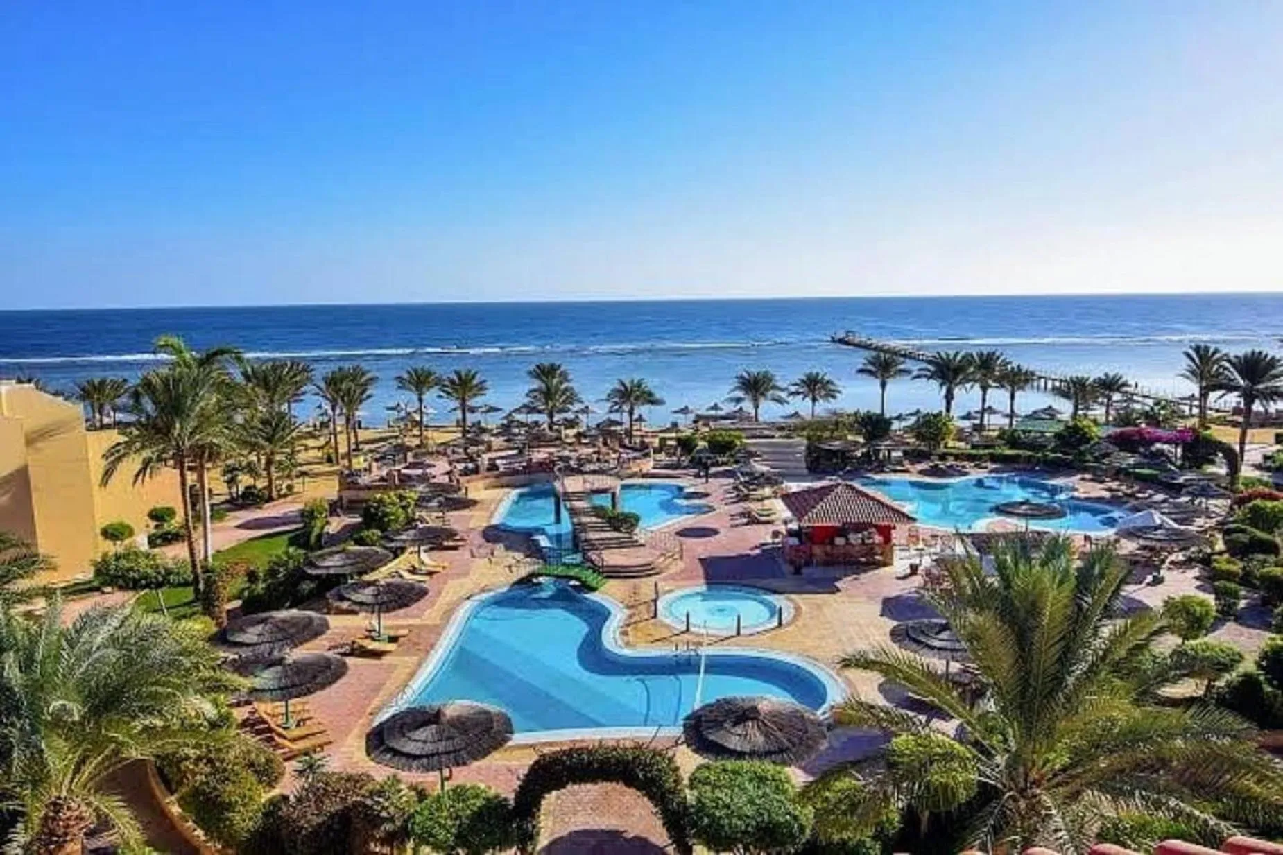 Pool view in Flamenco Beach & Resort Quseir