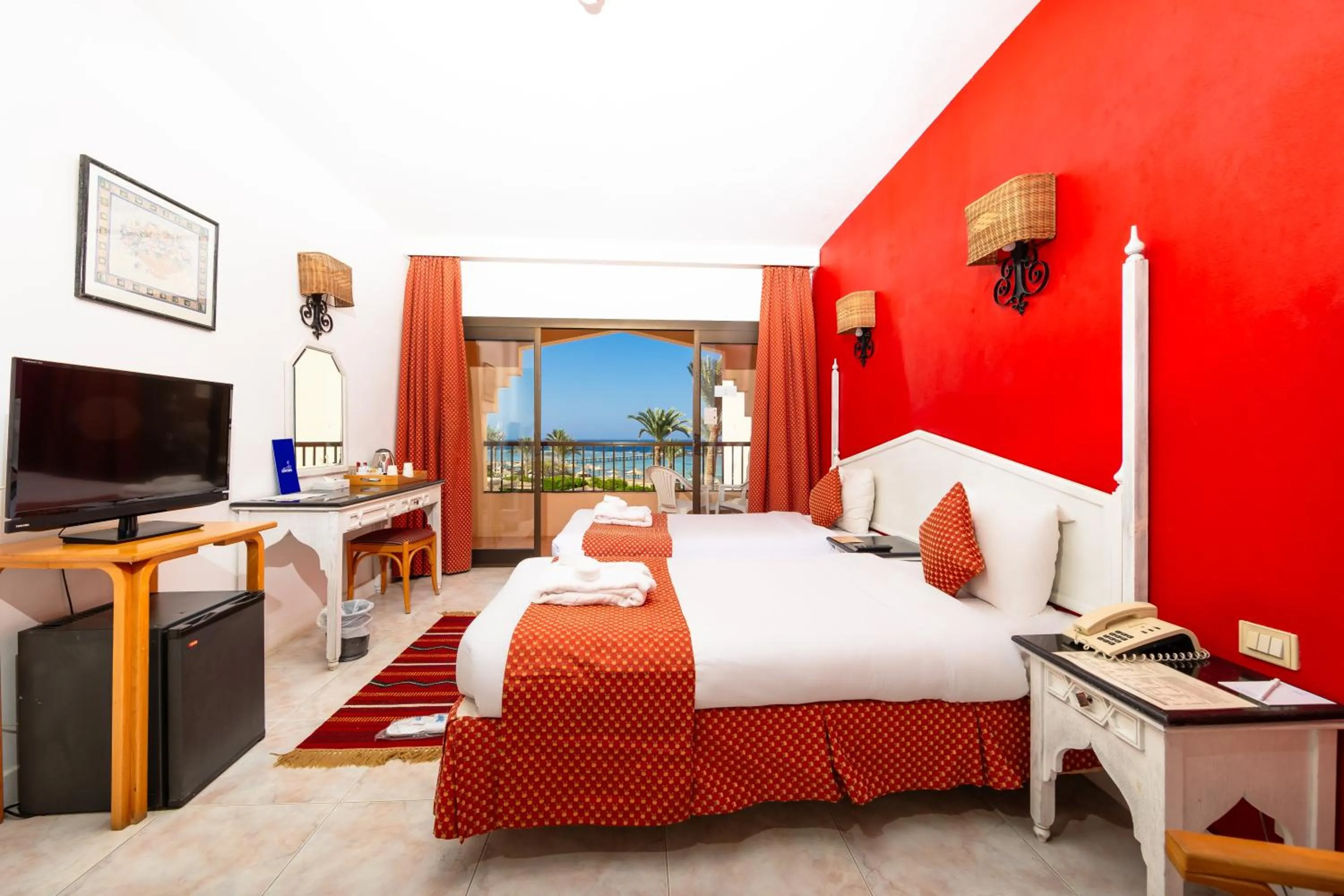 Bed in Flamenco Beach & Resort Quseir