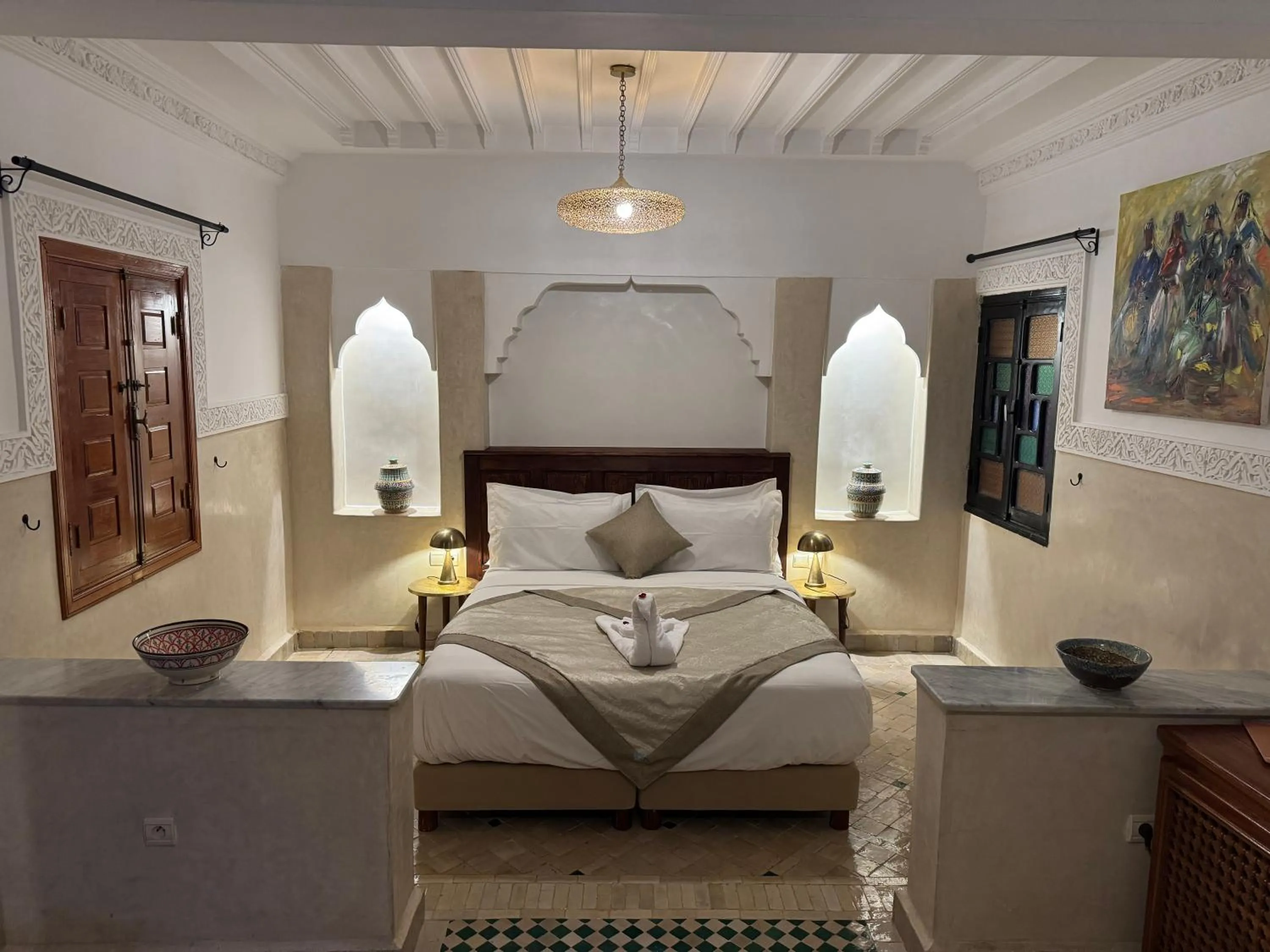 Bedroom, Bed in Riad Atlas Acacia