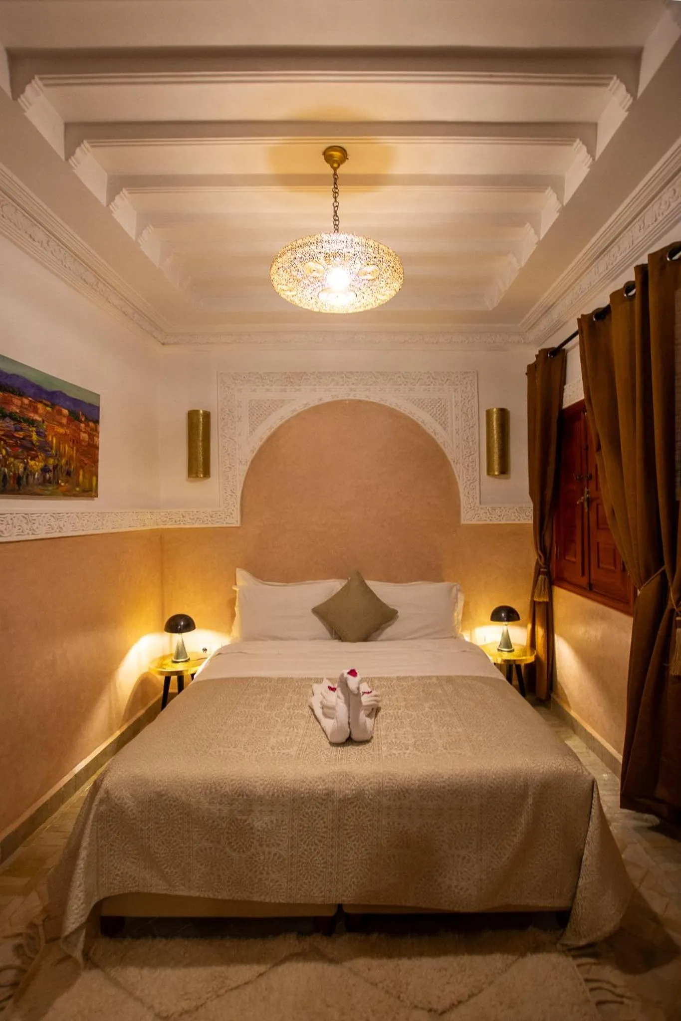 Bedroom, Bed in Riad Atlas Acacia