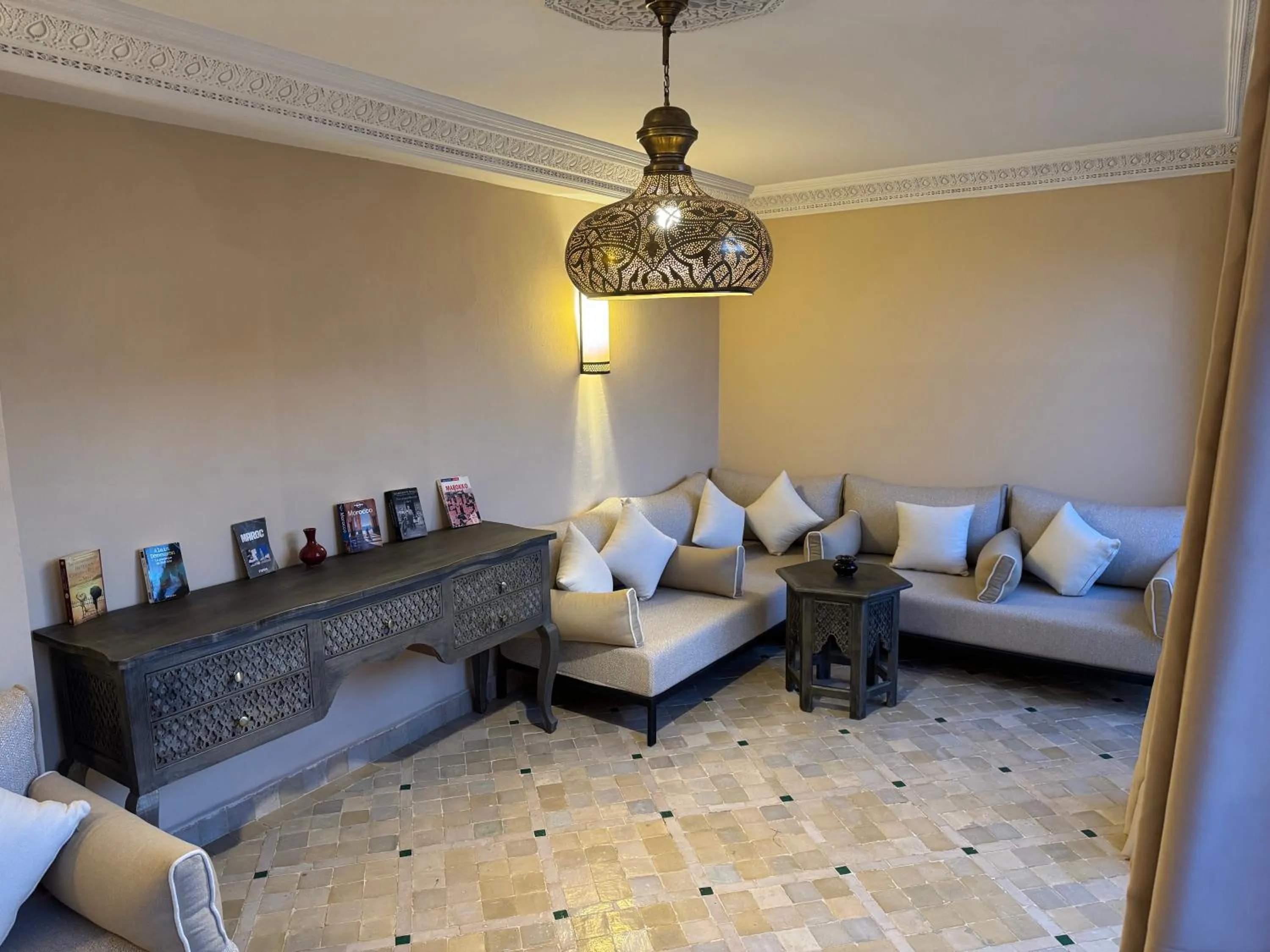 Living room in Riad Atlas Acacia