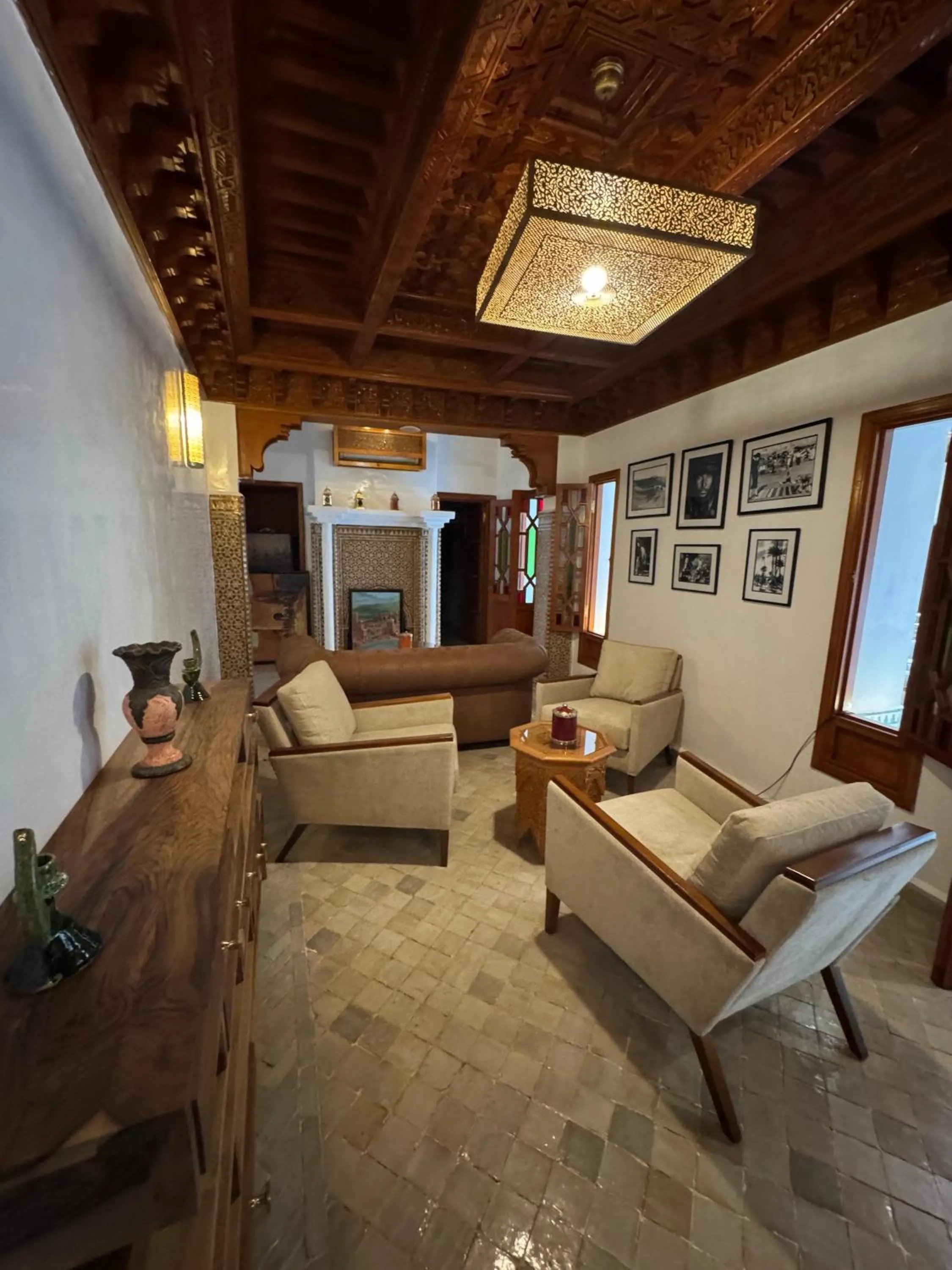 Living room in Riad Atlas Acacia