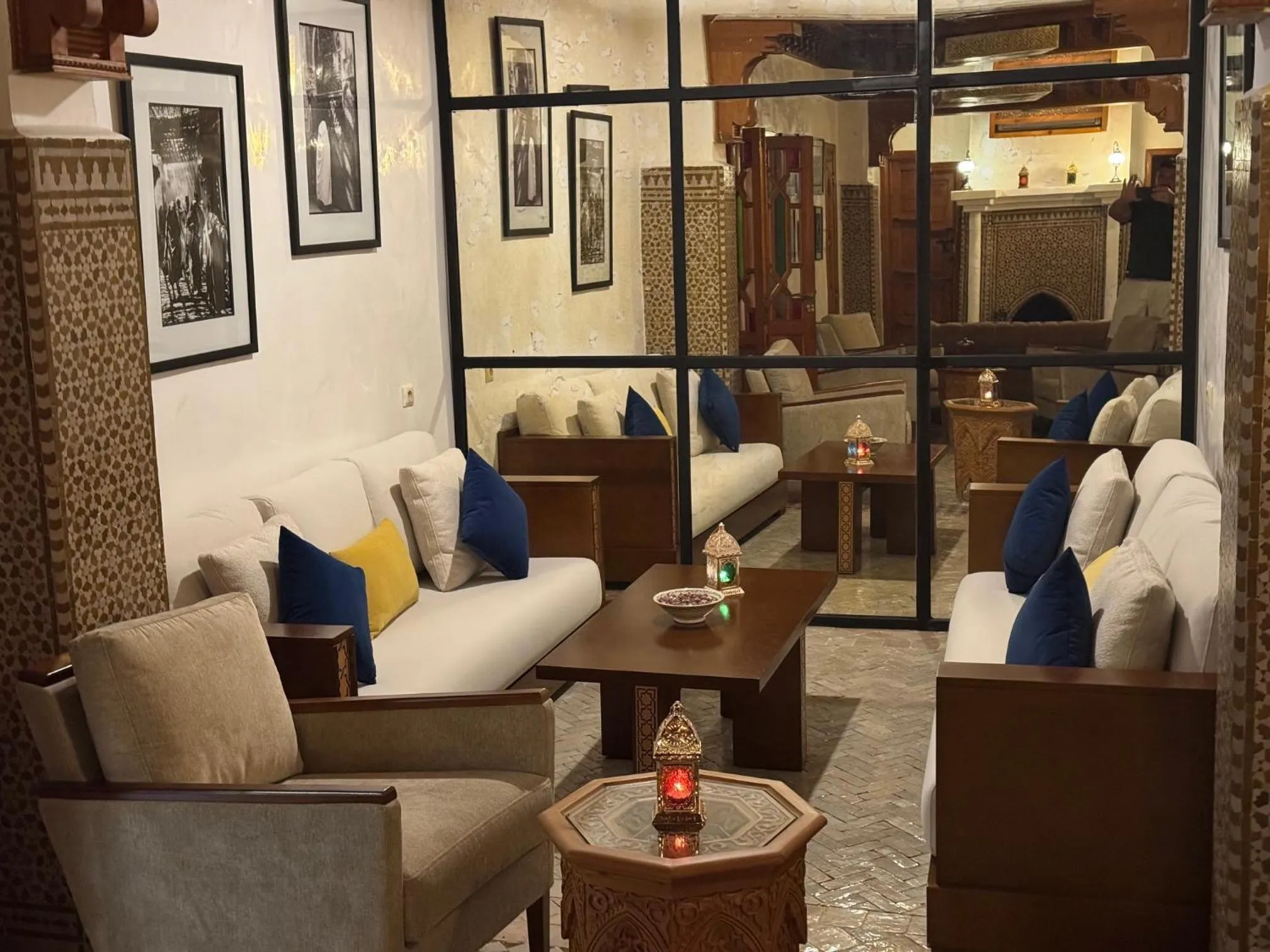 Living room in Riad Atlas Acacia