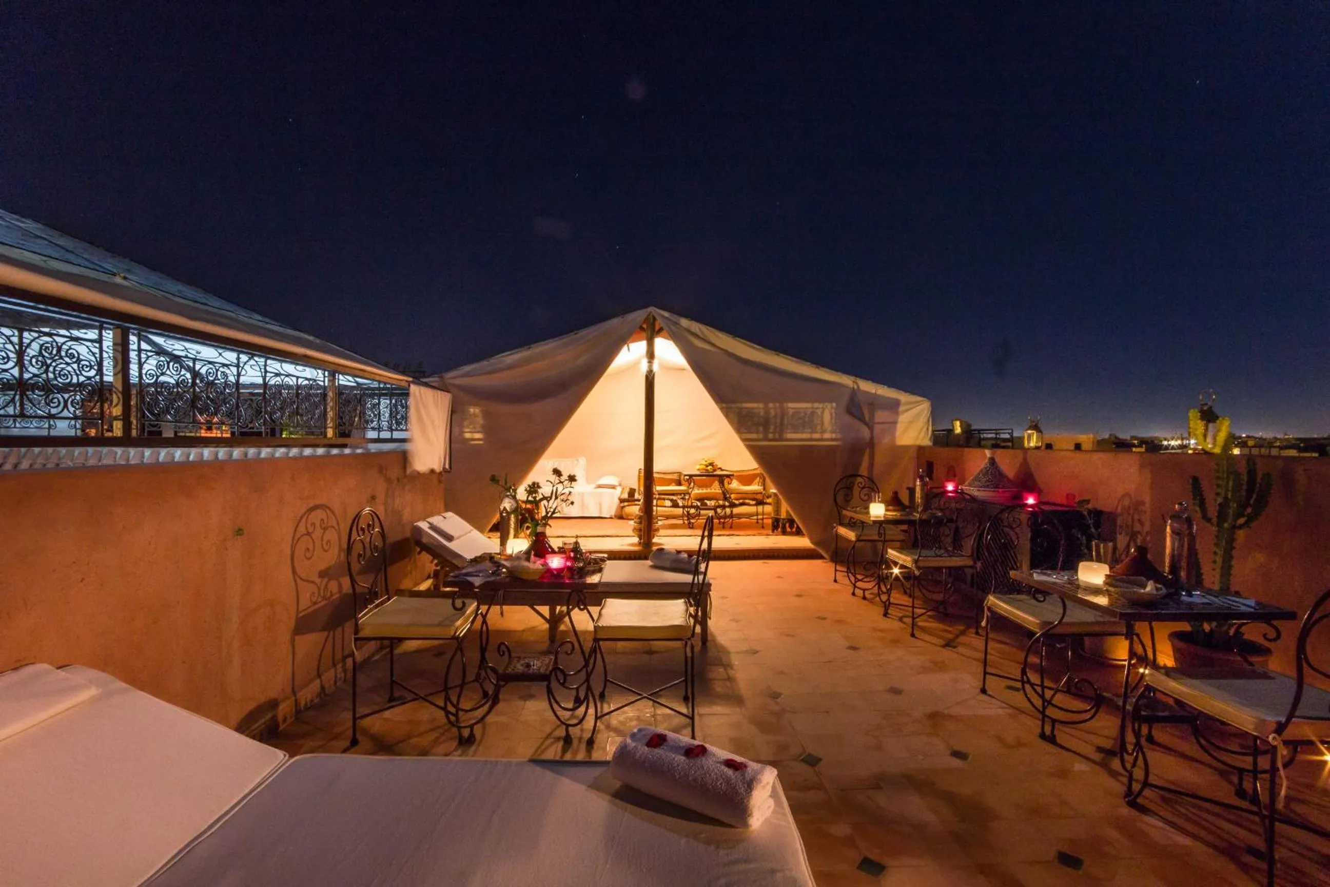 Balcony/Terrace in Riad Lamya Marrakech