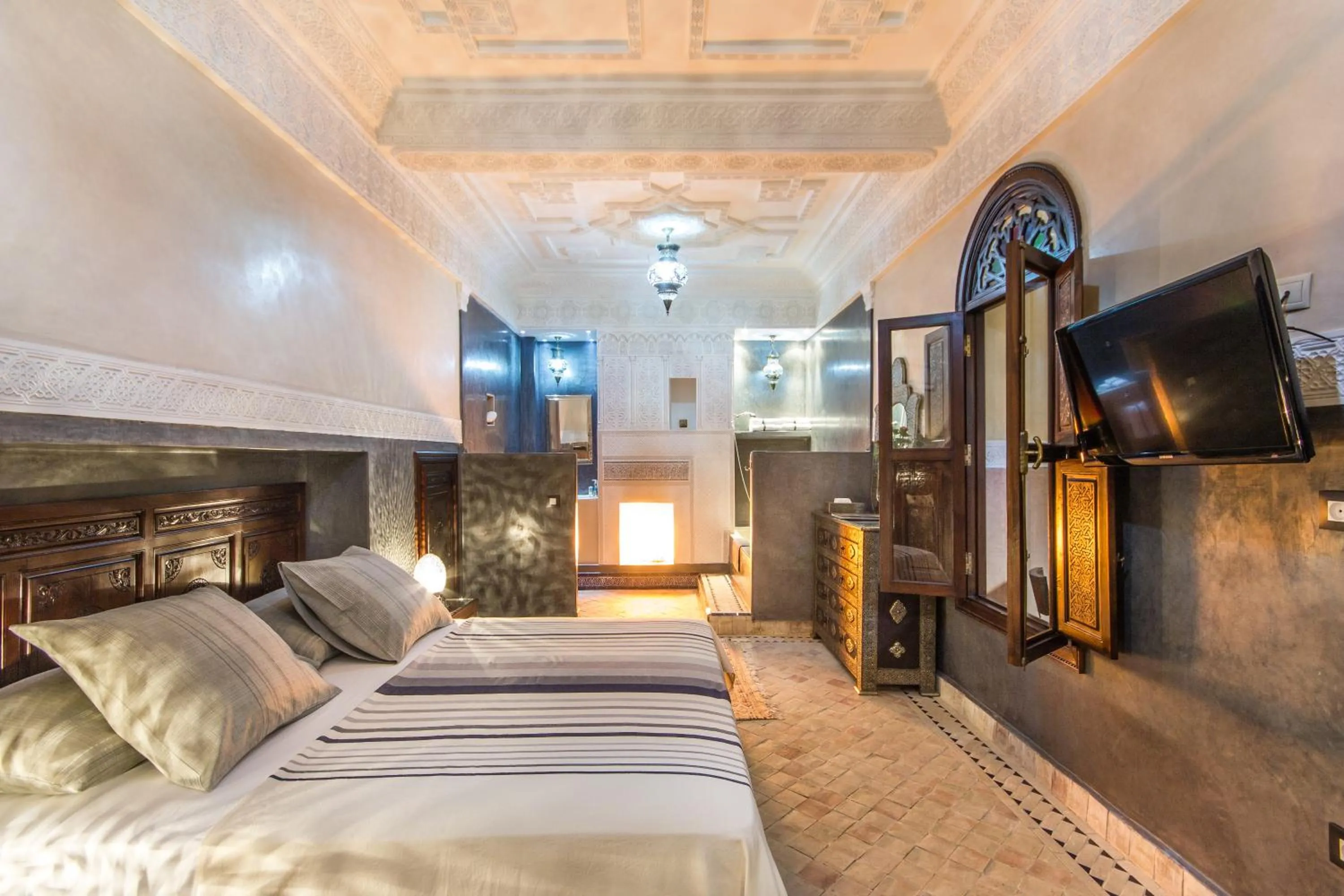 Photo of the whole room, Bed in Riad Lamya Marrakech