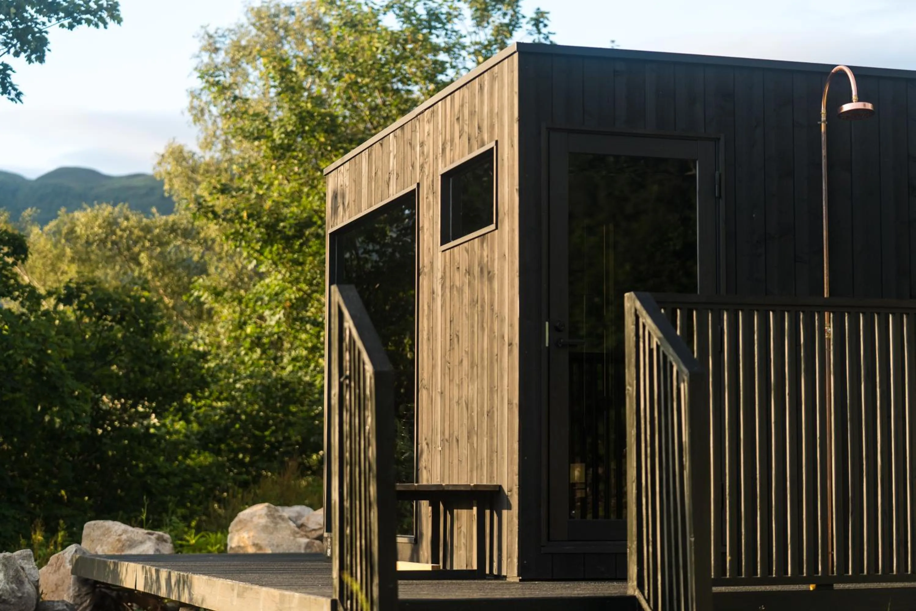 Sauna in RiverBeds - Luxury Wee Lodges with Hot Tubs