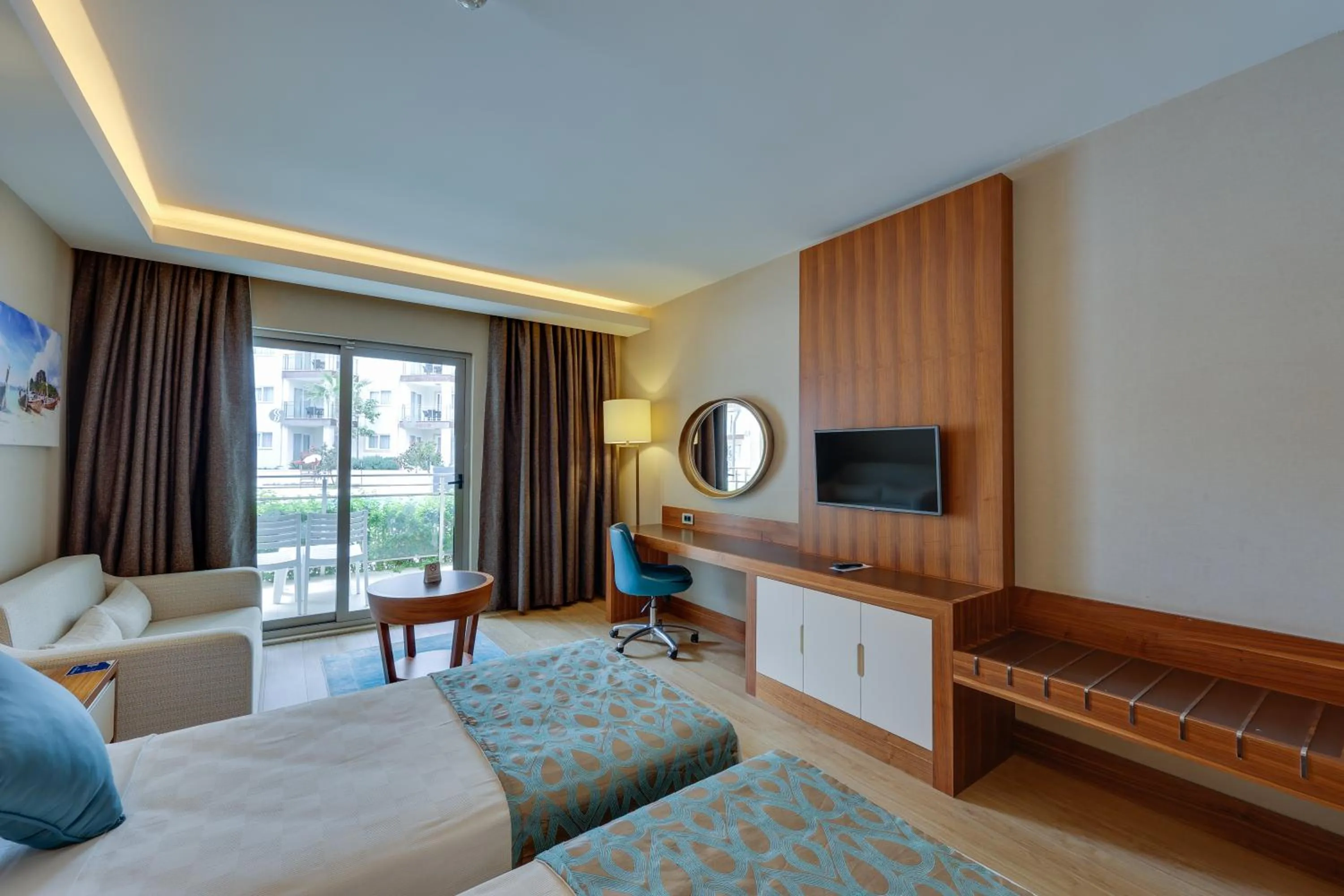 Bedroom in Ramada Hotel & Suites by Wyndham Kusadasi