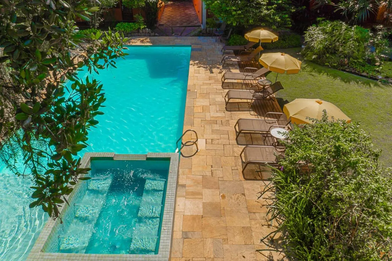 Pool view in Pousada Jamboo