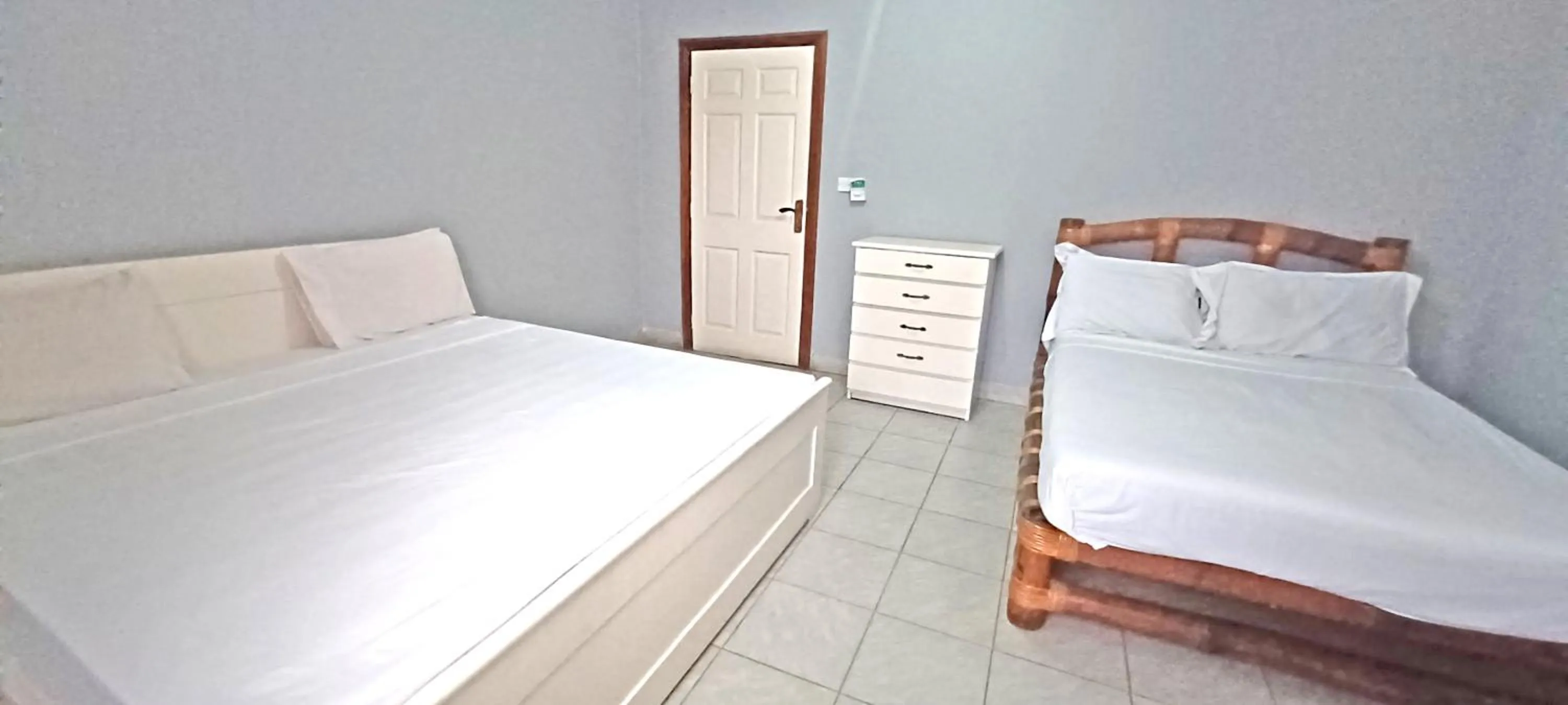 Bedroom, Bed in Harmony house apartments