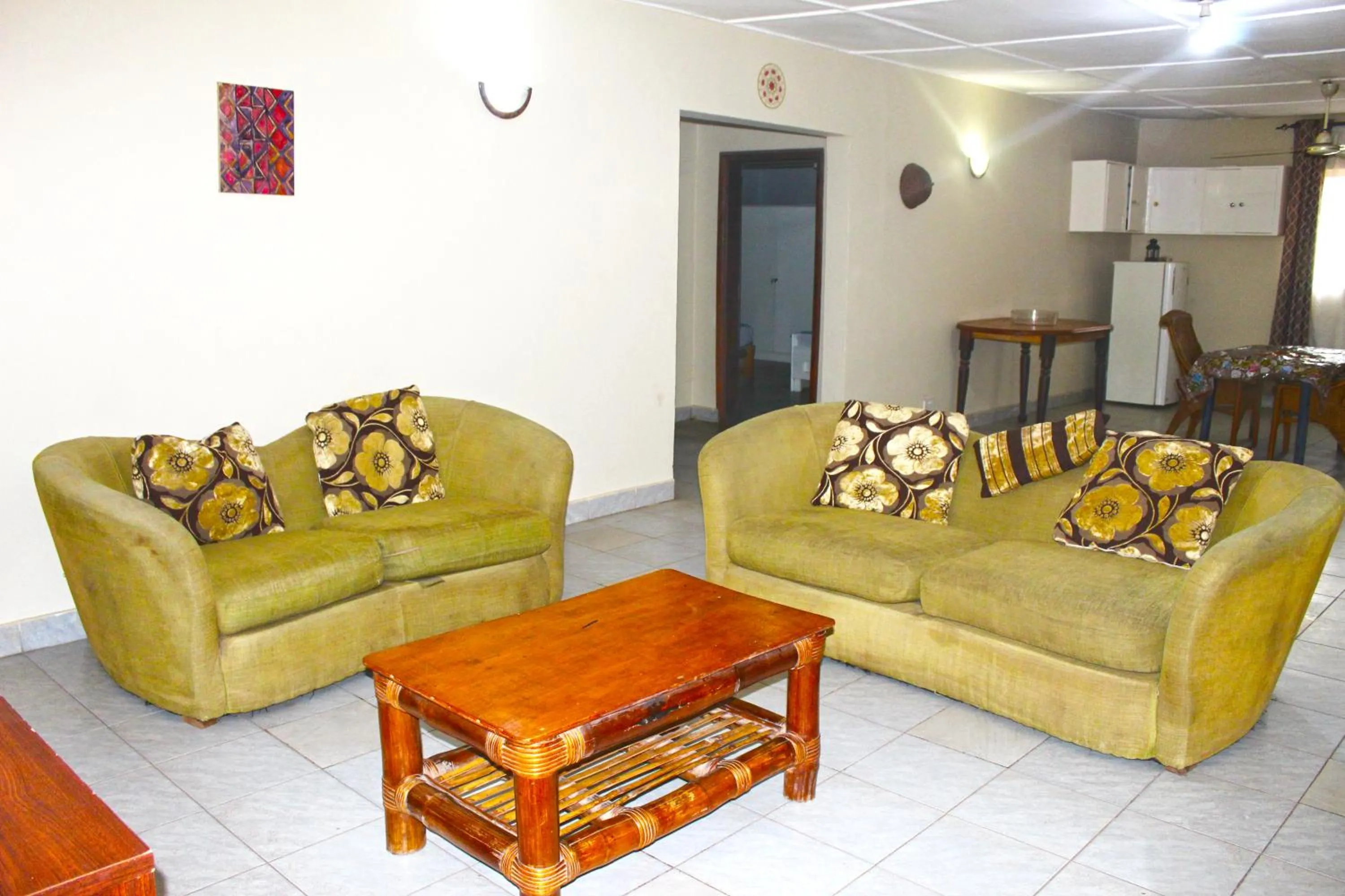 Seating area in Harmony house apartments