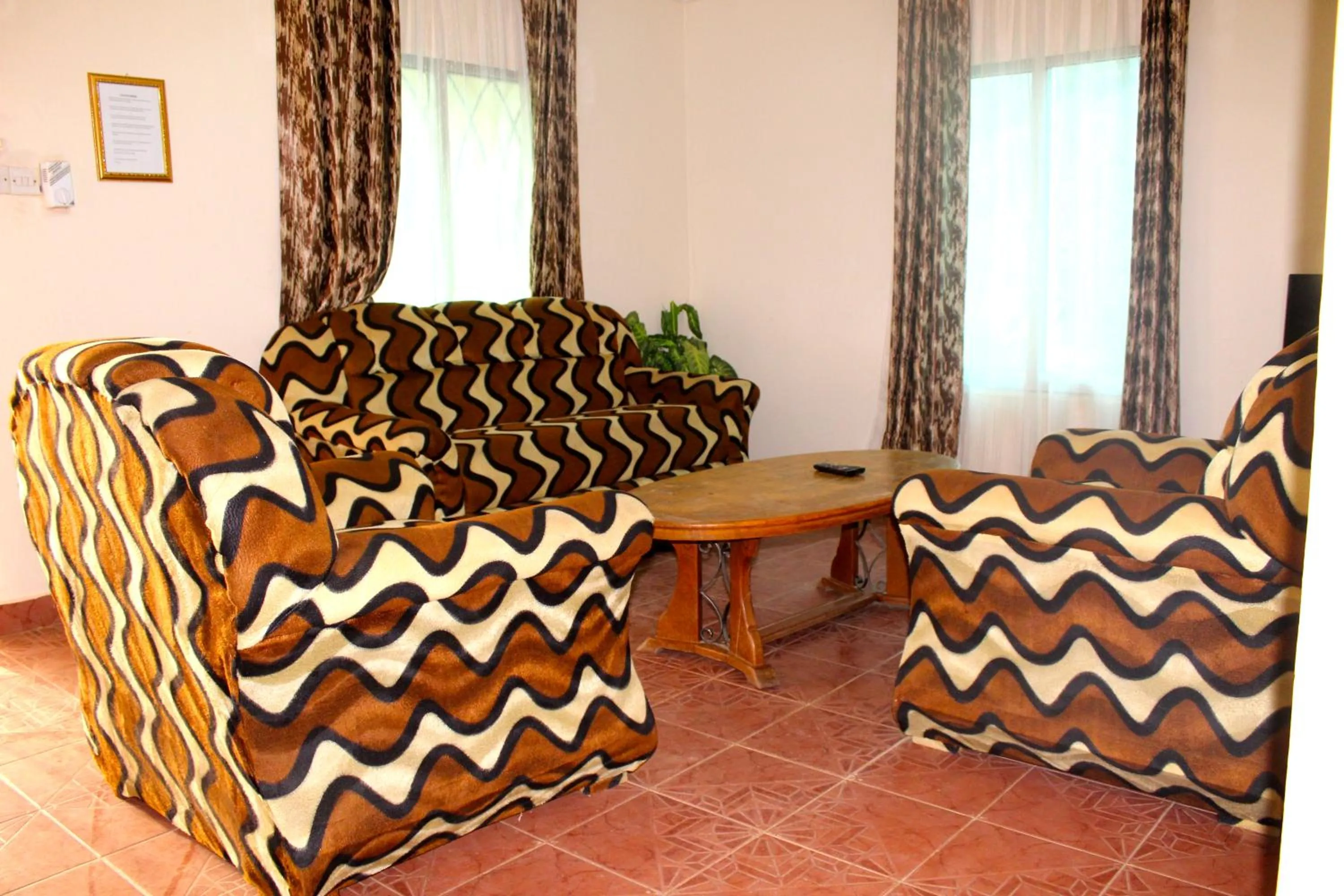 Seating area in Harmony house apartments