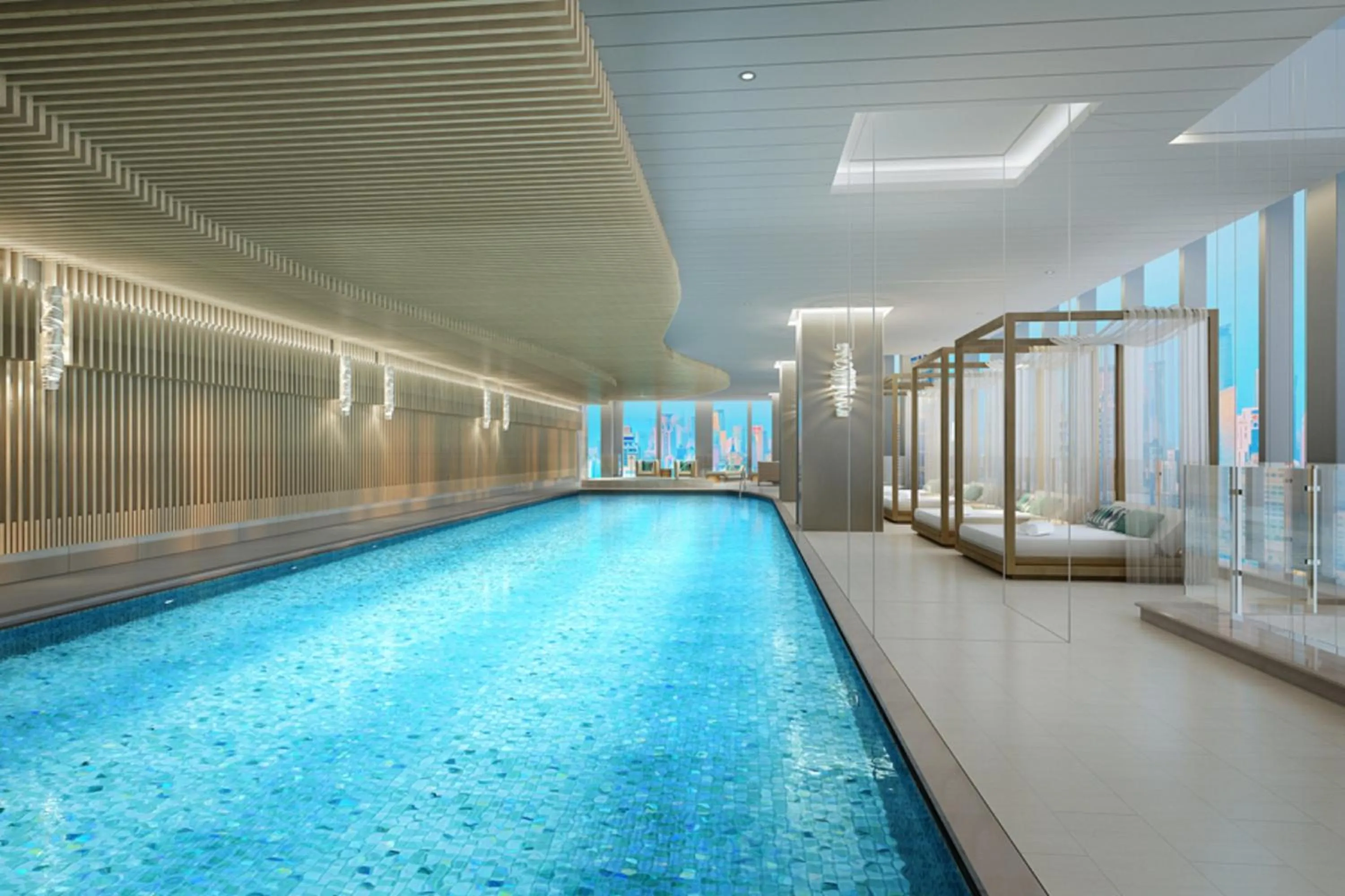 Swimming pool in Ascott Central Wuxi