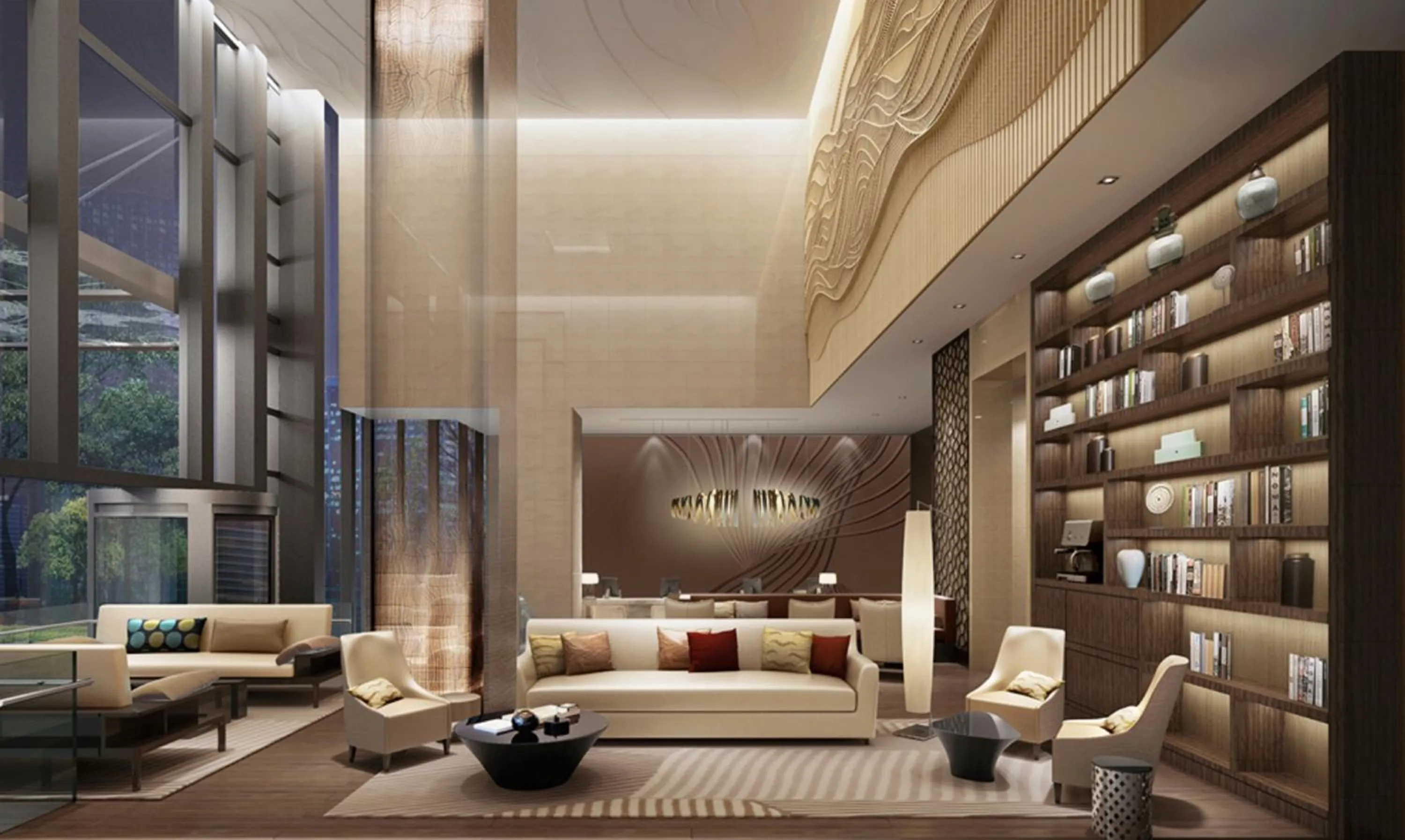 Lobby or reception, Bed in Ascott Central Wuxi