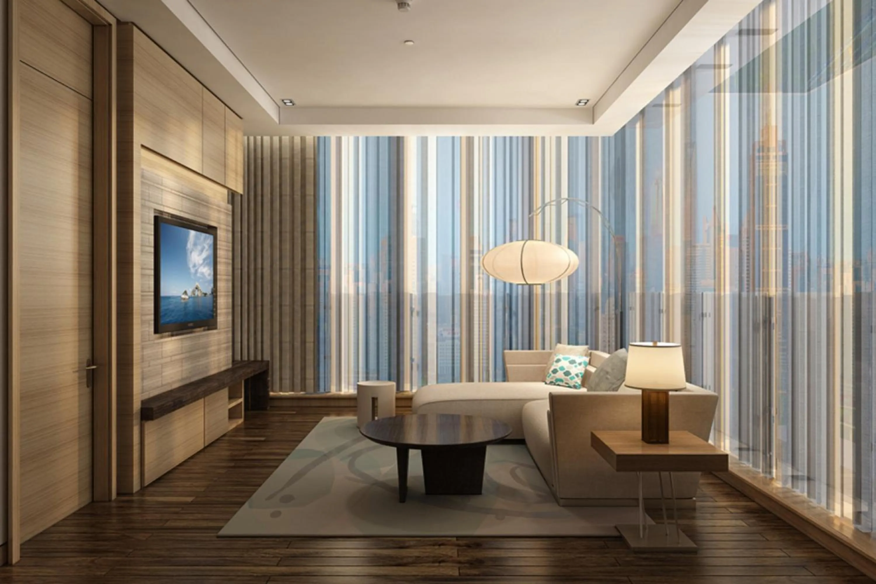 Living room in Ascott Central Wuxi