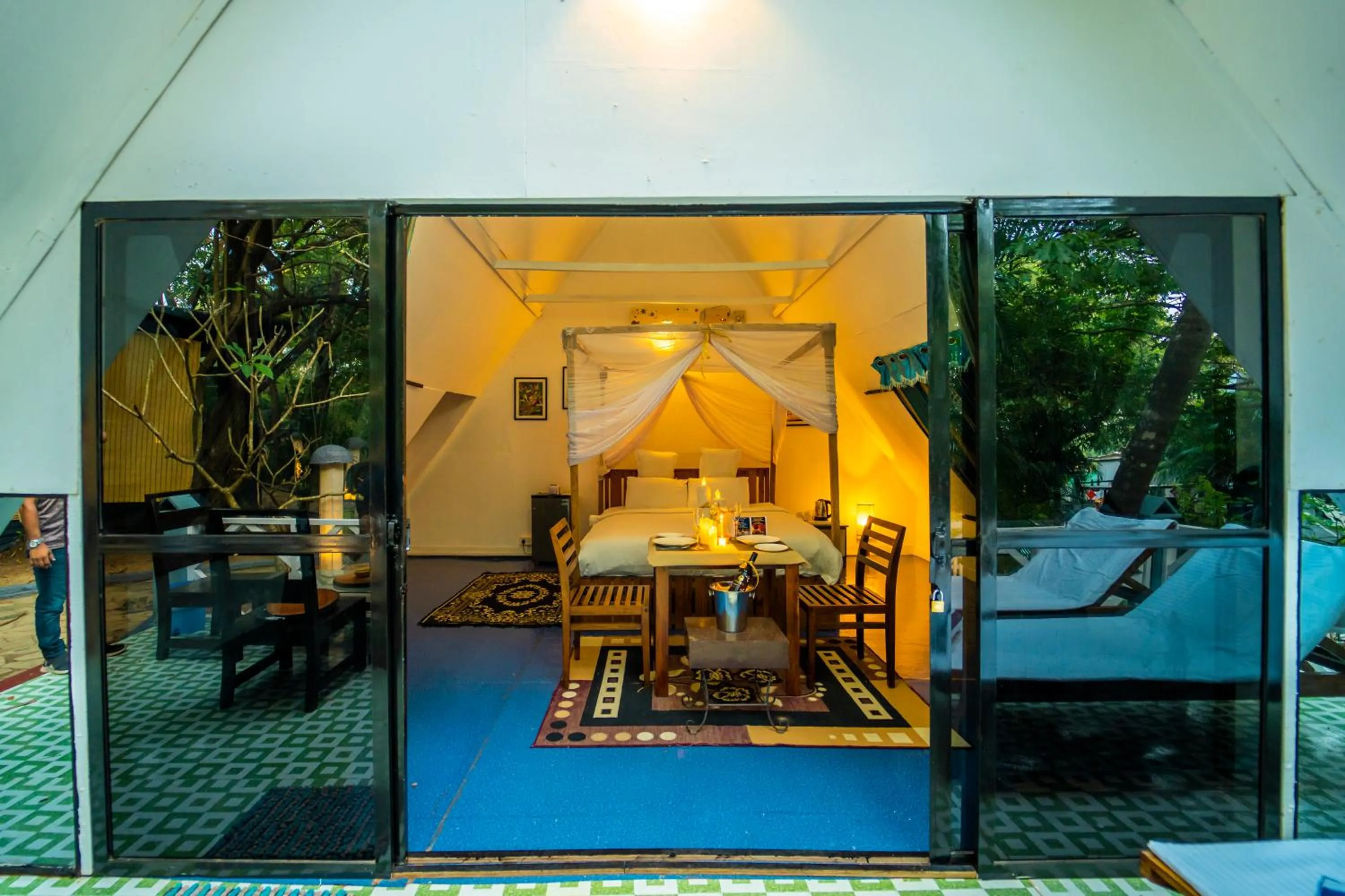 Bedroom in La La Land Resort Goa