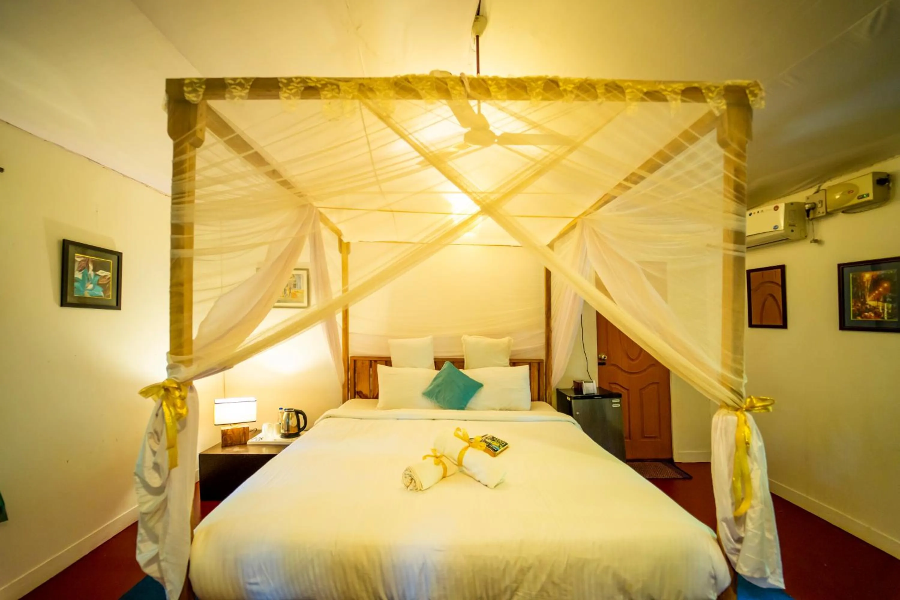 Bed in La La Land Resort Goa