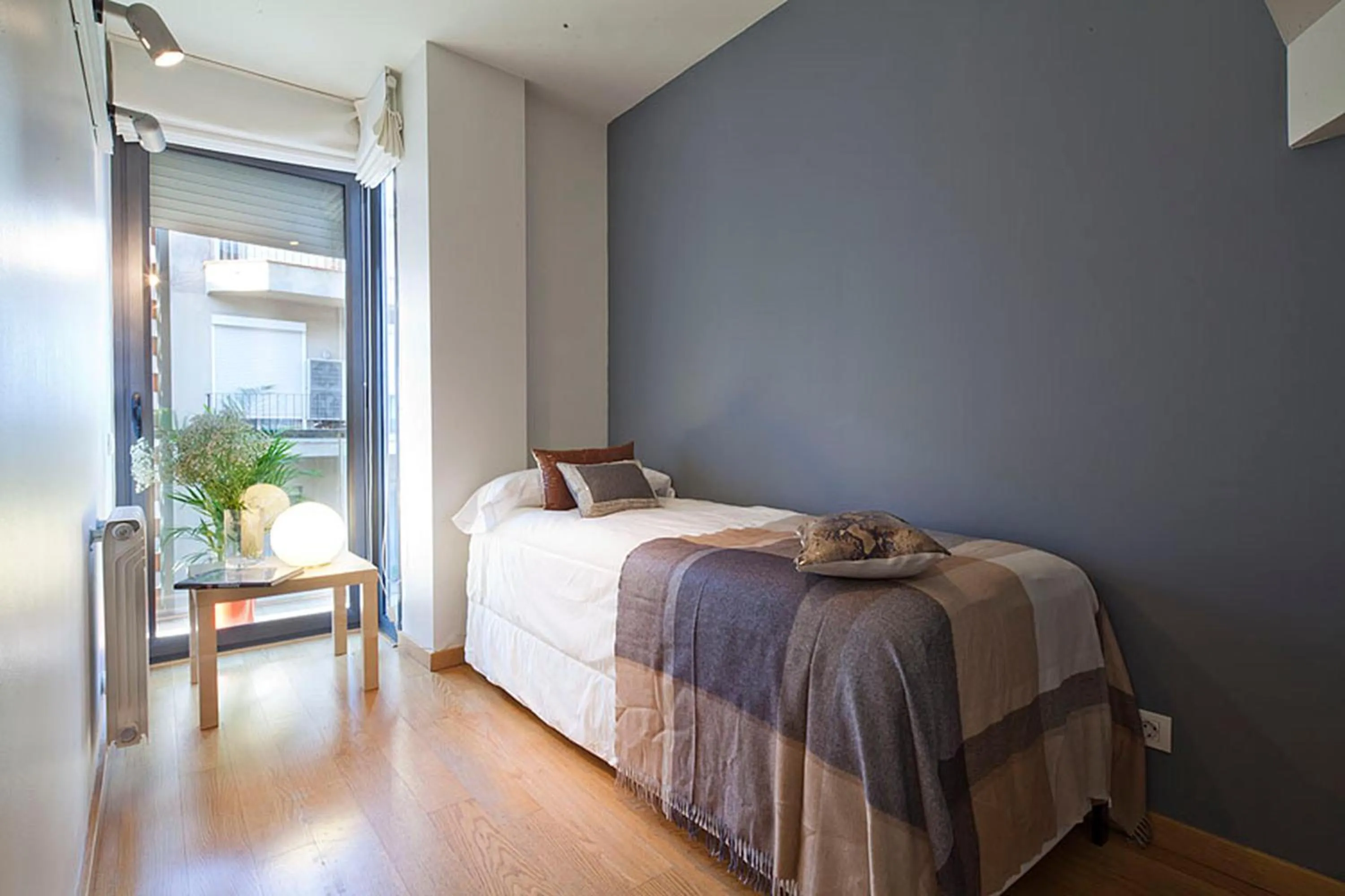 Bedroom, Bed in Attic Apartment in Bonanova with Private Terrace