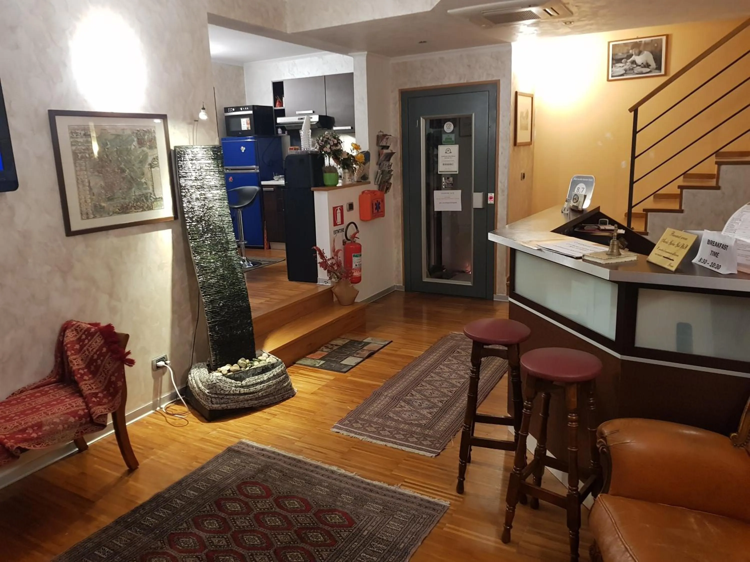 Lobby or reception in Aurelia Garden Gold B&B