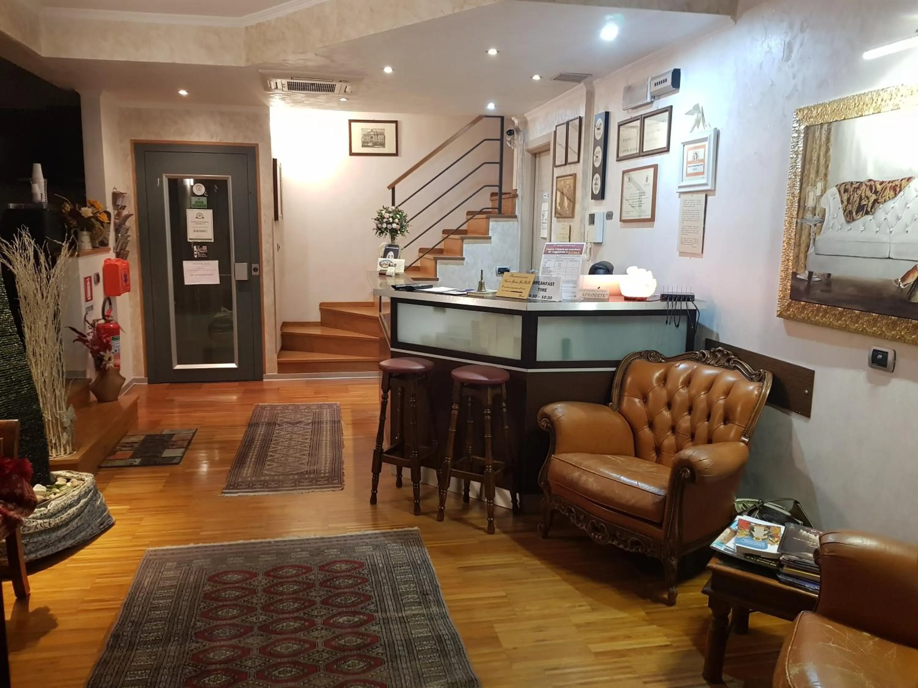 Lobby or reception in Aurelia Garden Gold B&B