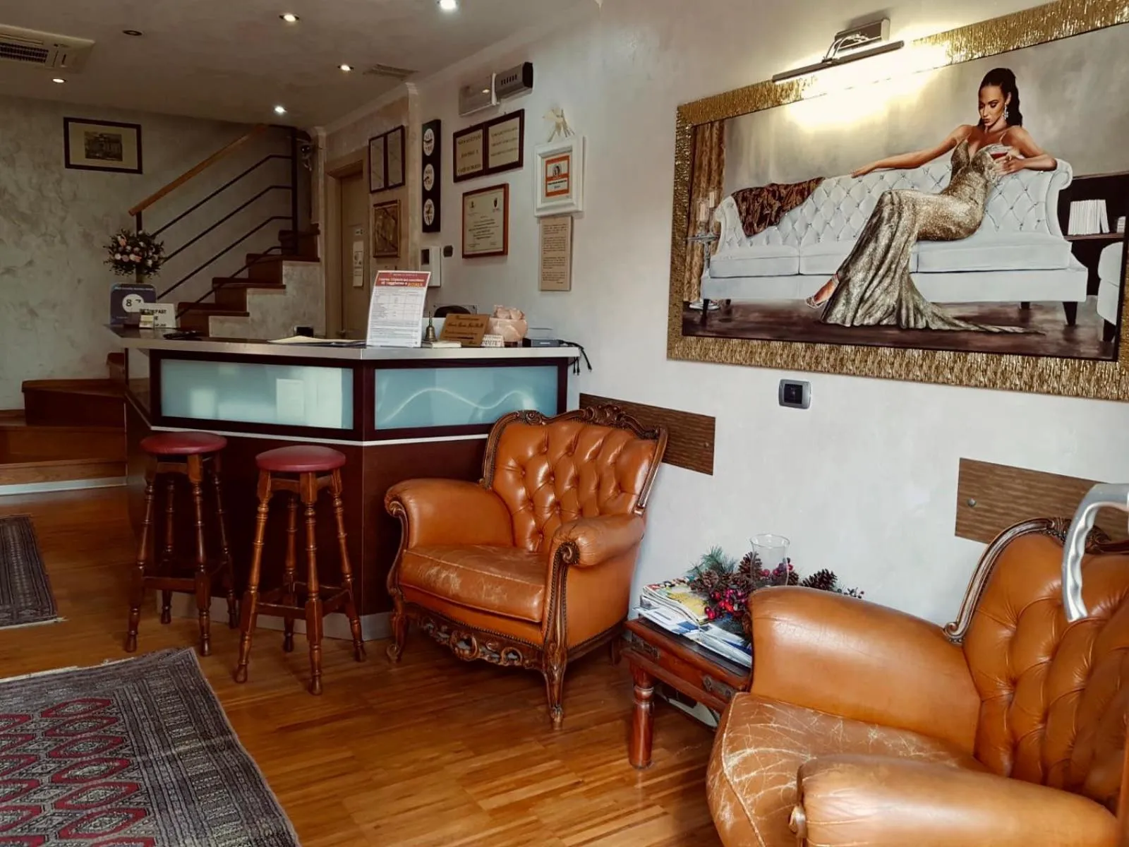 Lobby or reception in Aurelia Garden Gold B&B