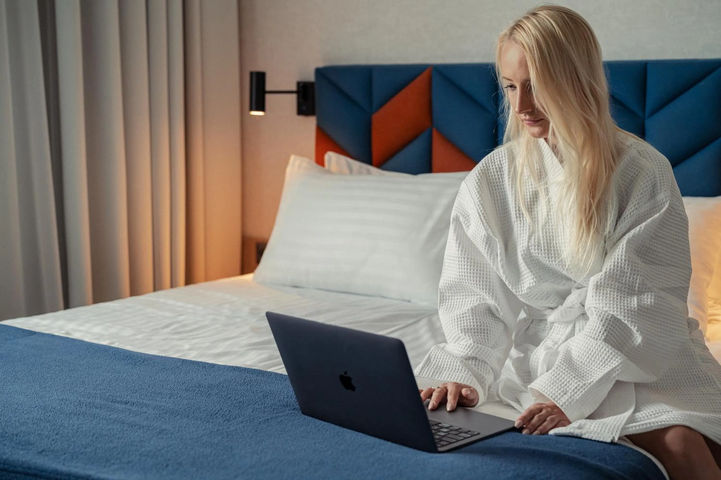 Bed in Hotel Faros Gdansk Airport