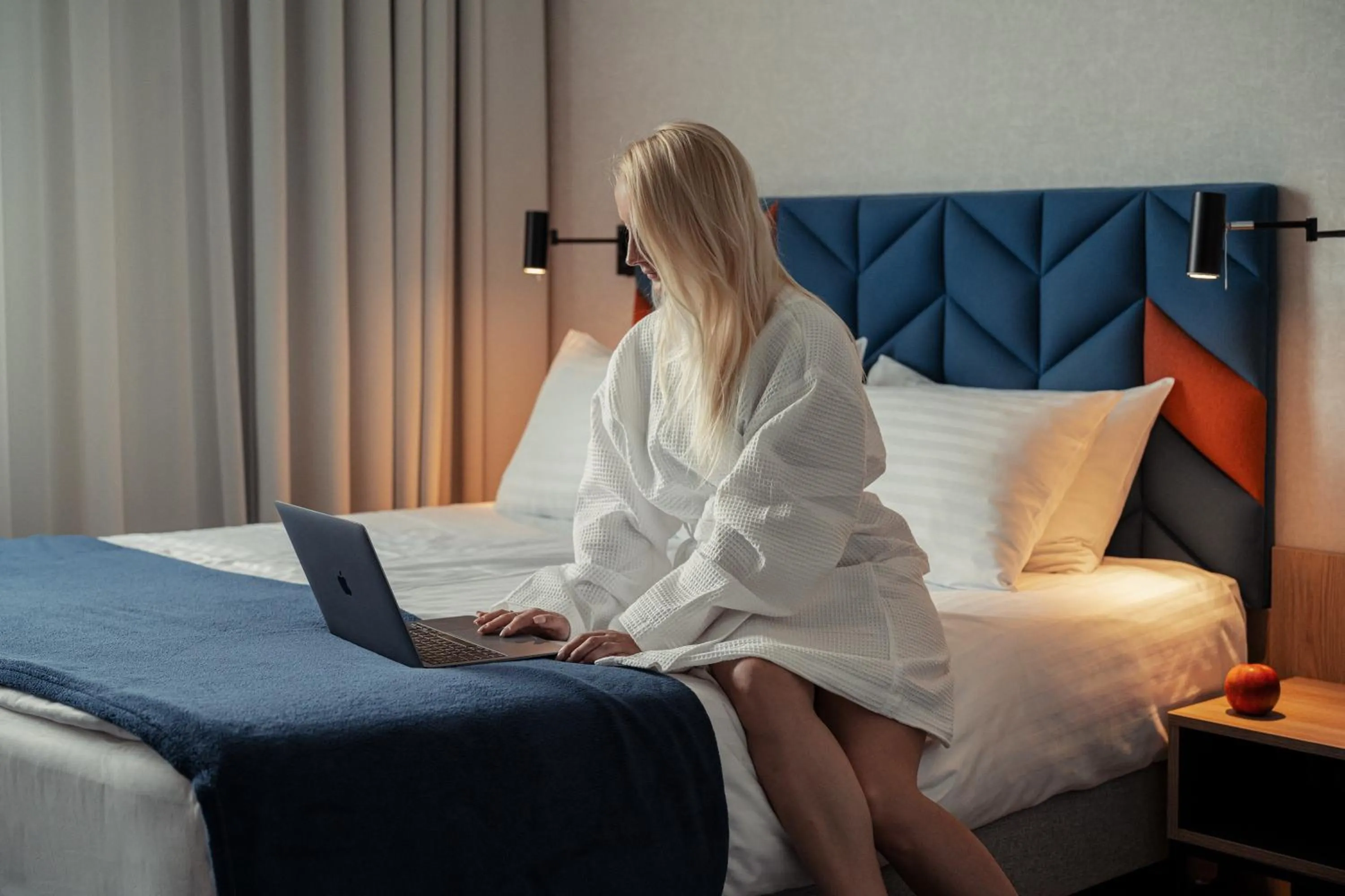 Bed in Hotel Faros Gdansk Airport