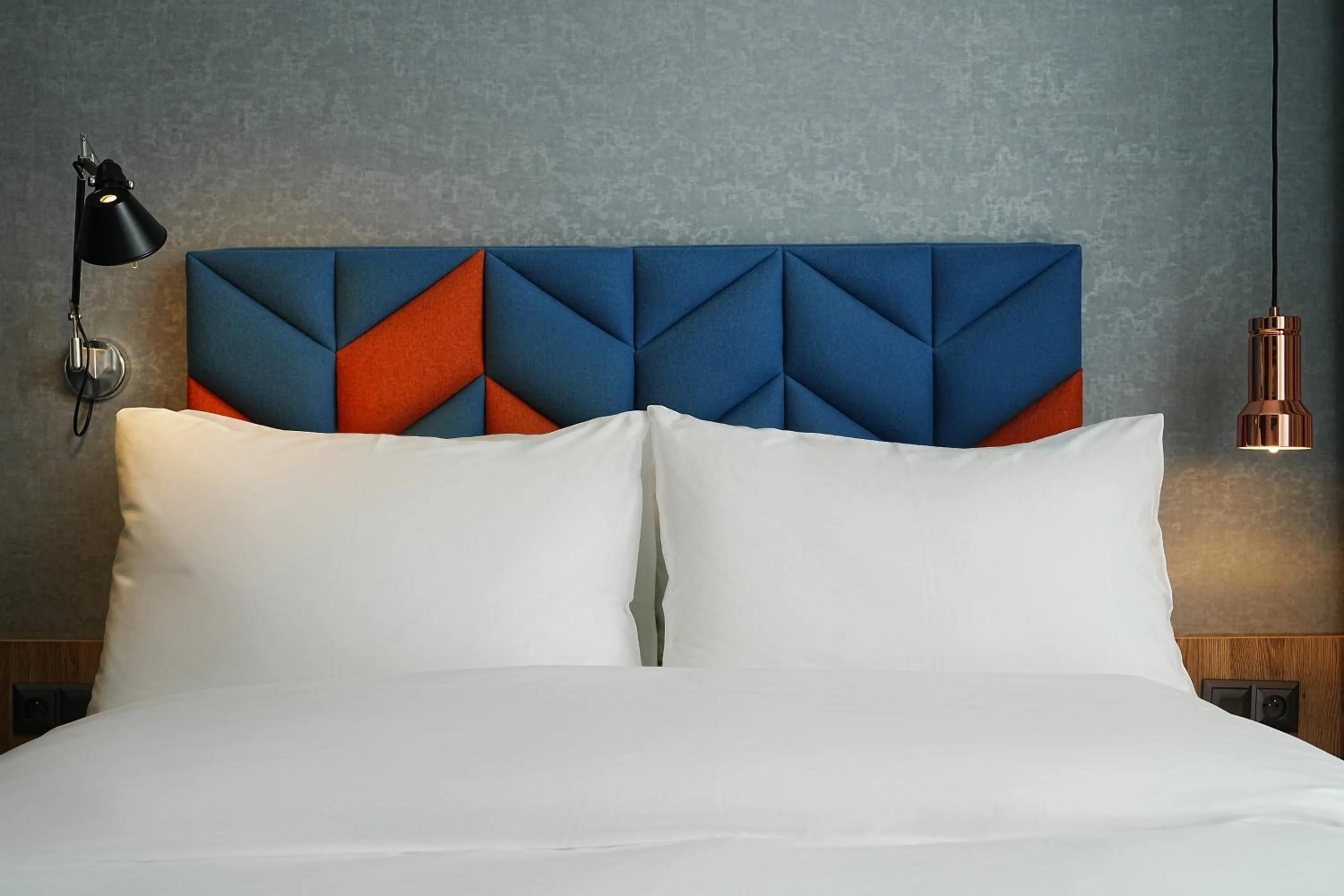 Bed in Hotel Faros Gdansk Airport