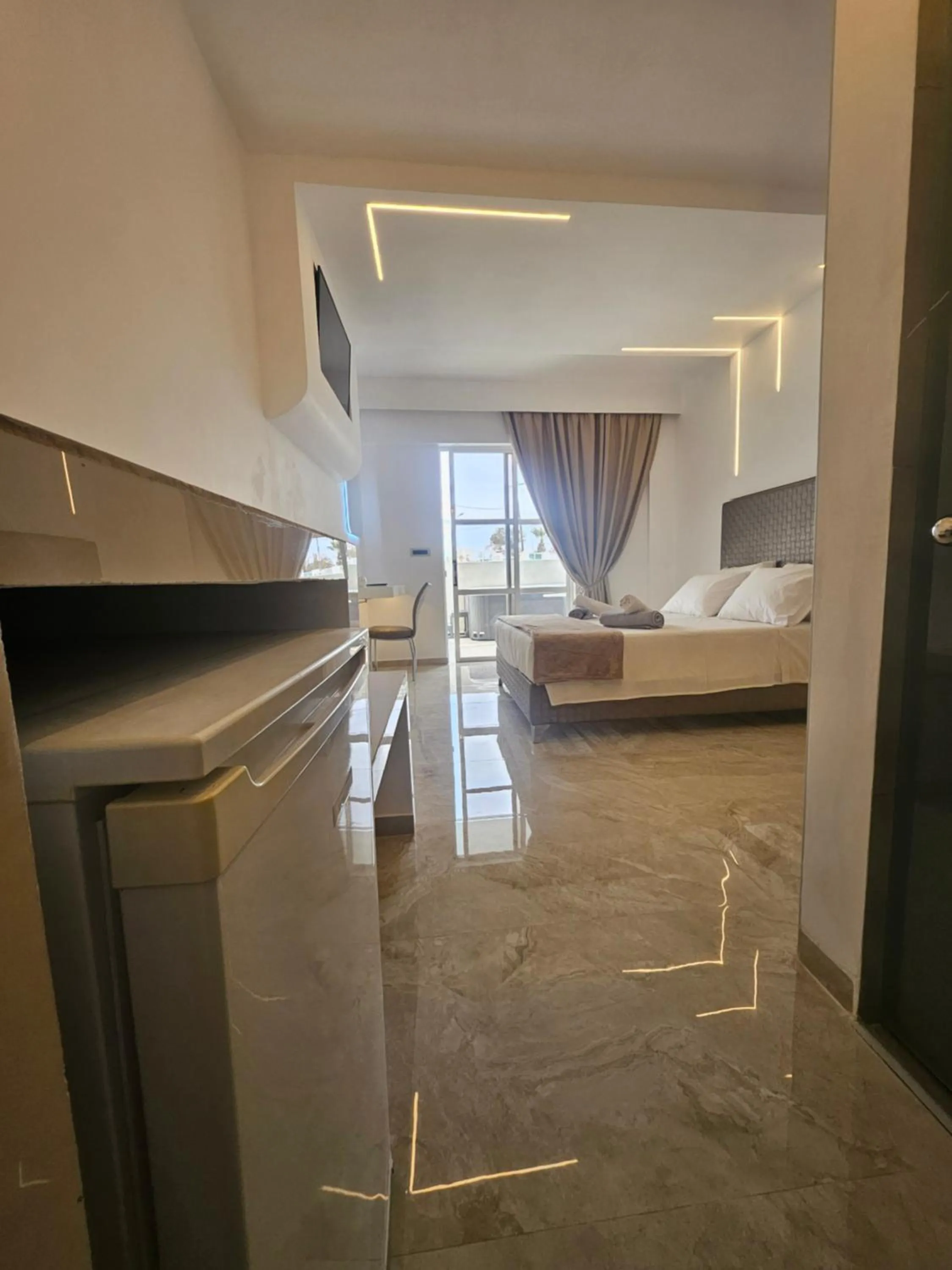 Bedroom, Bed in Casa Blue Sarantis