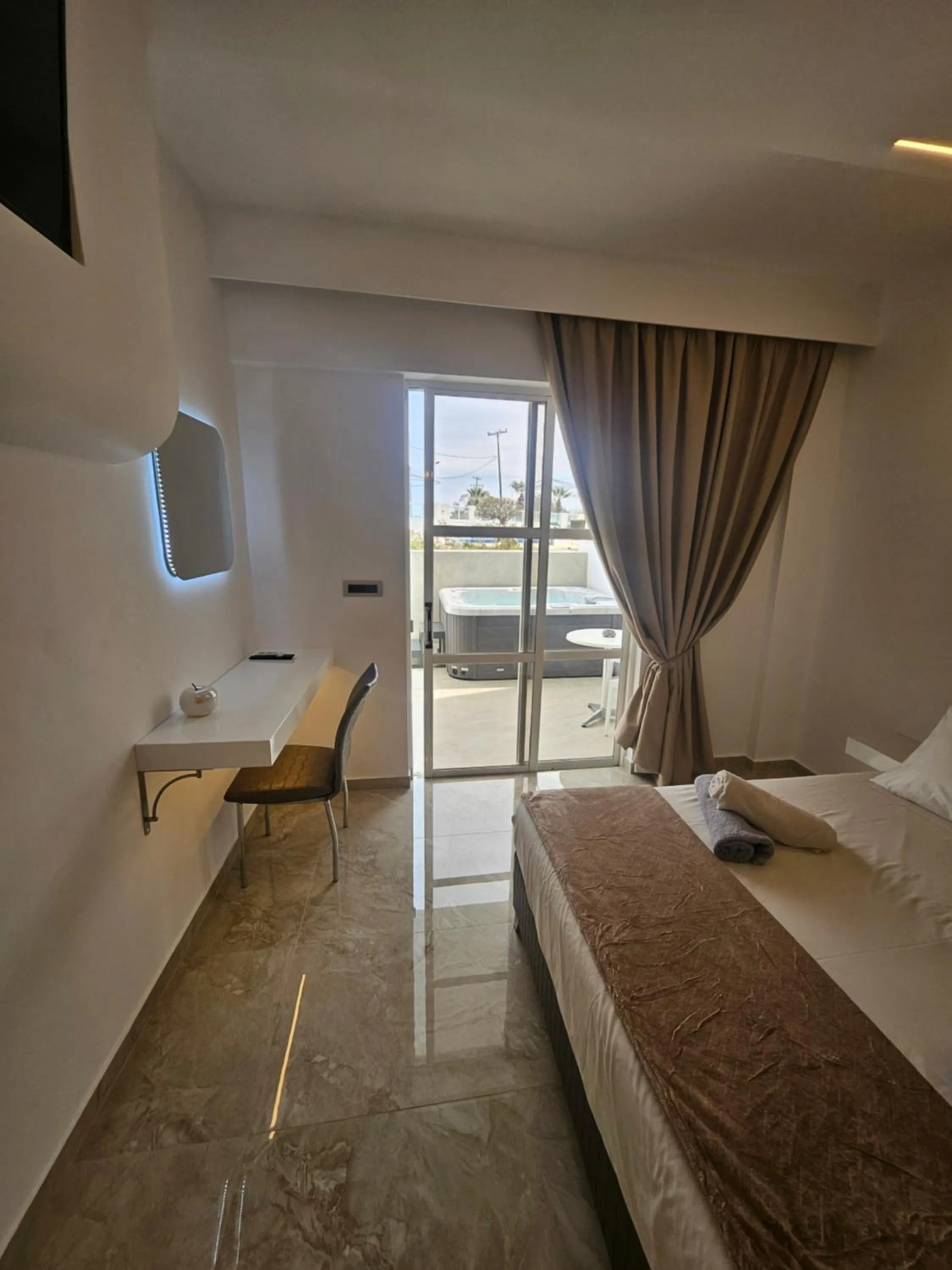 View (from property/room), Bed in Casa Blue Sarantis