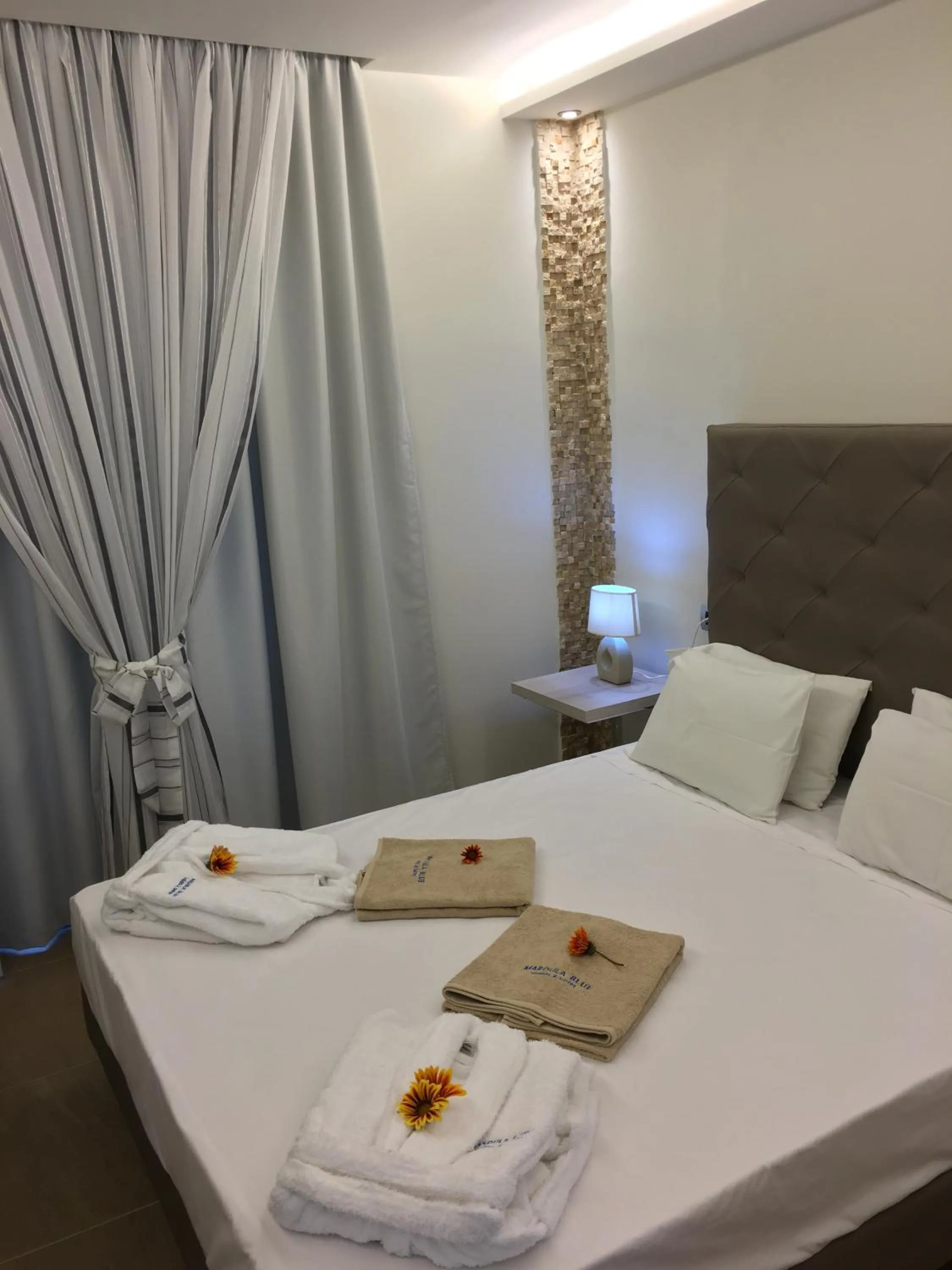 Bedroom, Bed in Casa Blue Sarantis