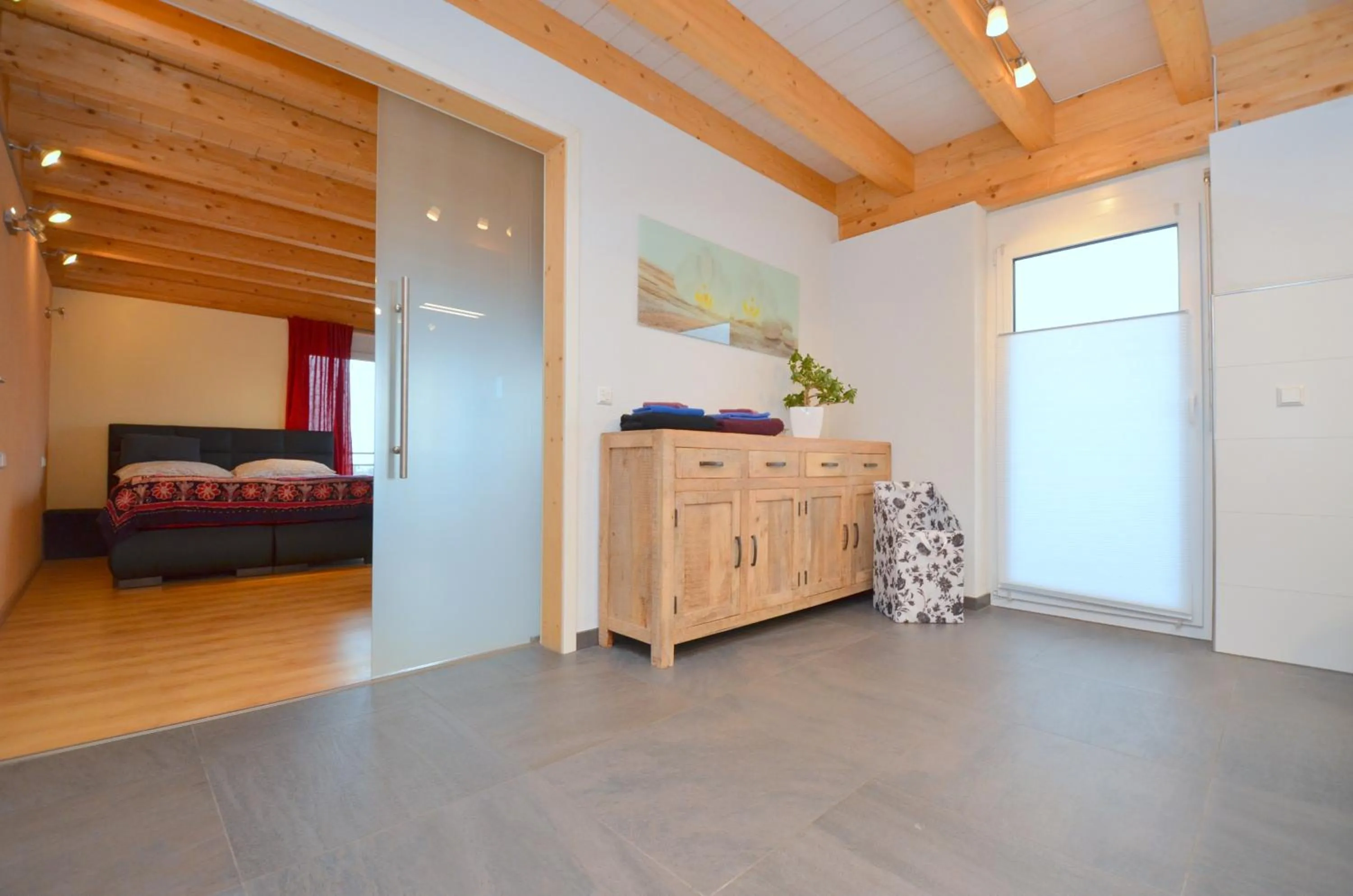 Bathroom, Bed in Businessapart Stuttgart