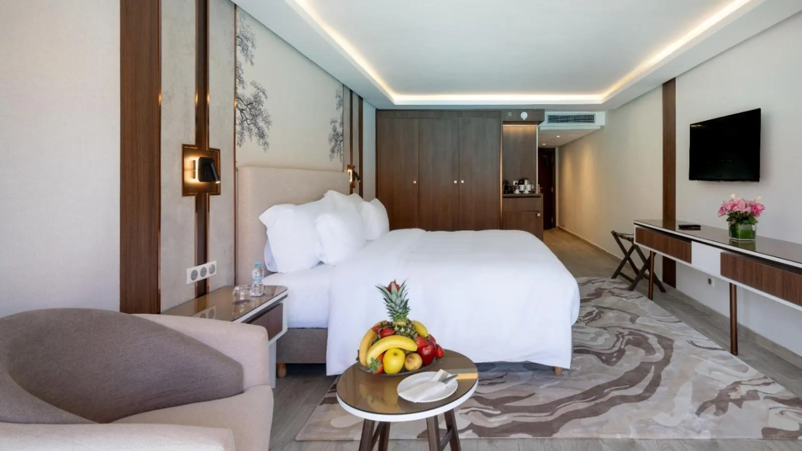 Bed in Savoy Le Grand Hotel Marrakech