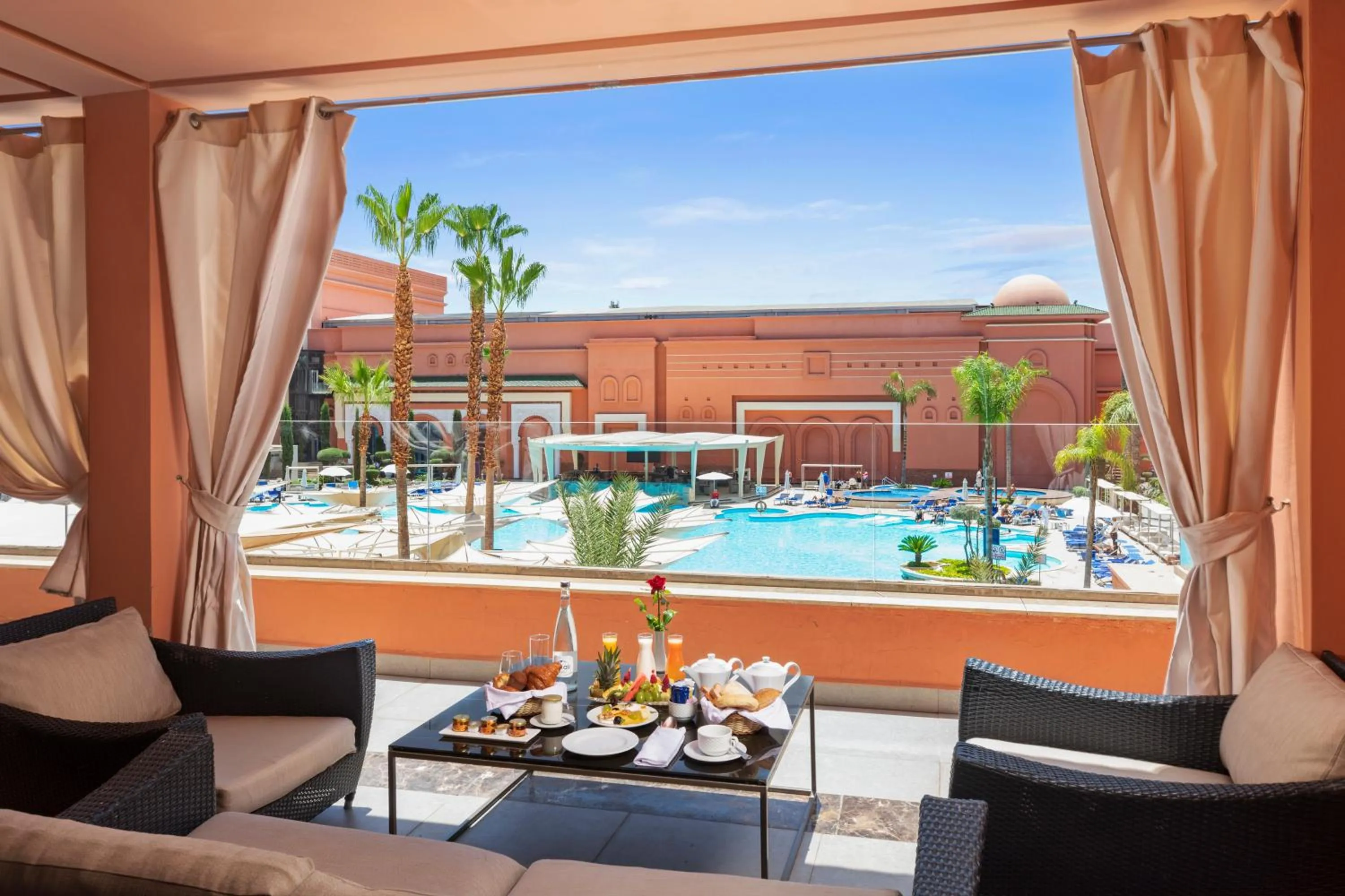 Pool view in Savoy Le Grand Hotel Marrakech