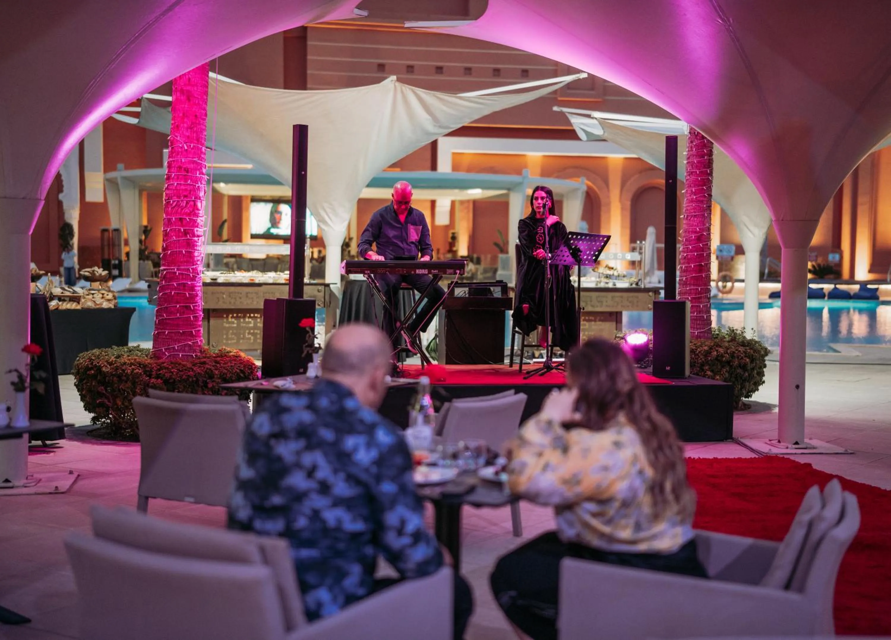 Evening entertainment in Savoy Le Grand Hotel Marrakech