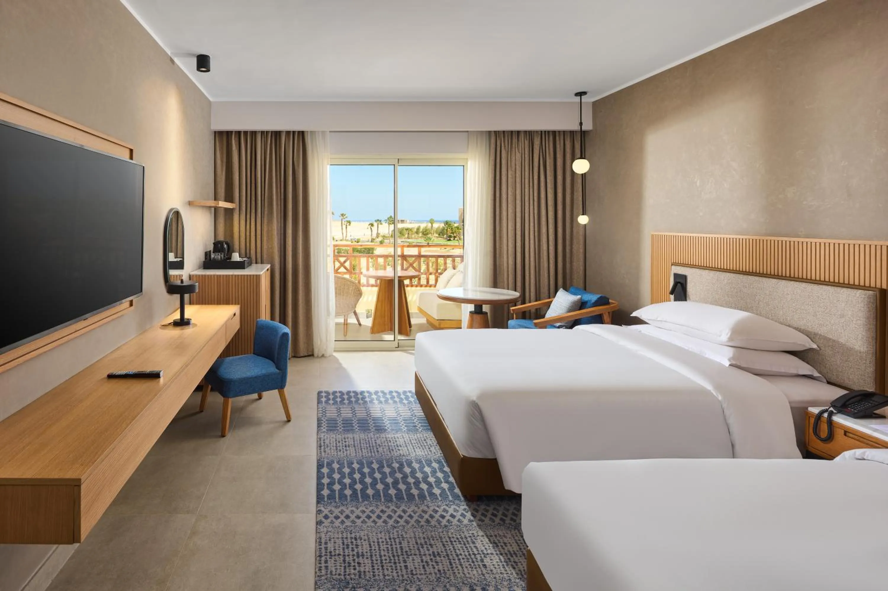 Bed in Sheraton Soma Bay Resort