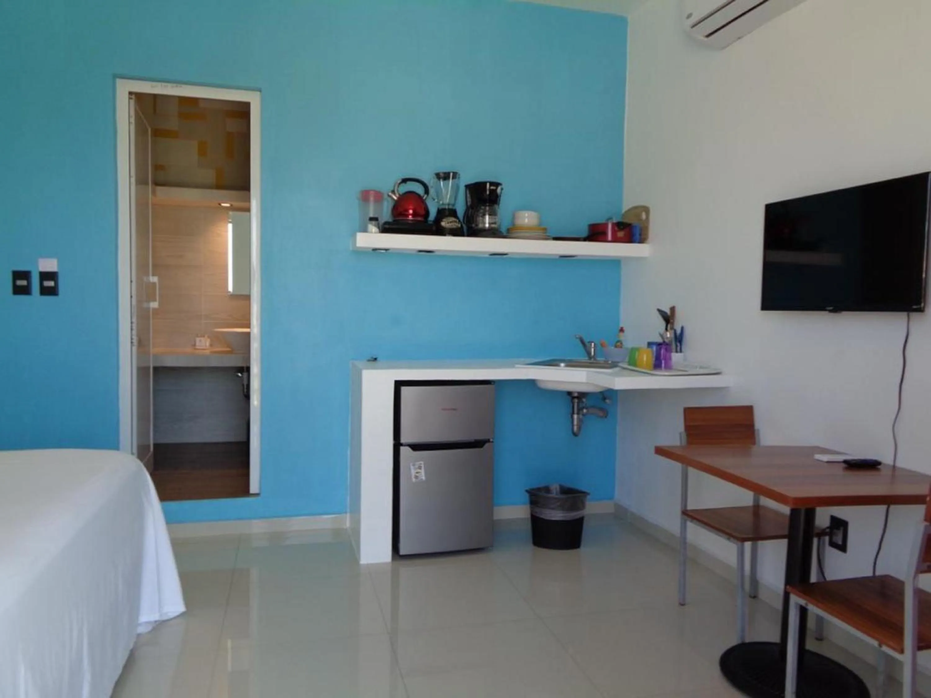 oven, Bed in Villa Elena Isla Mujeres