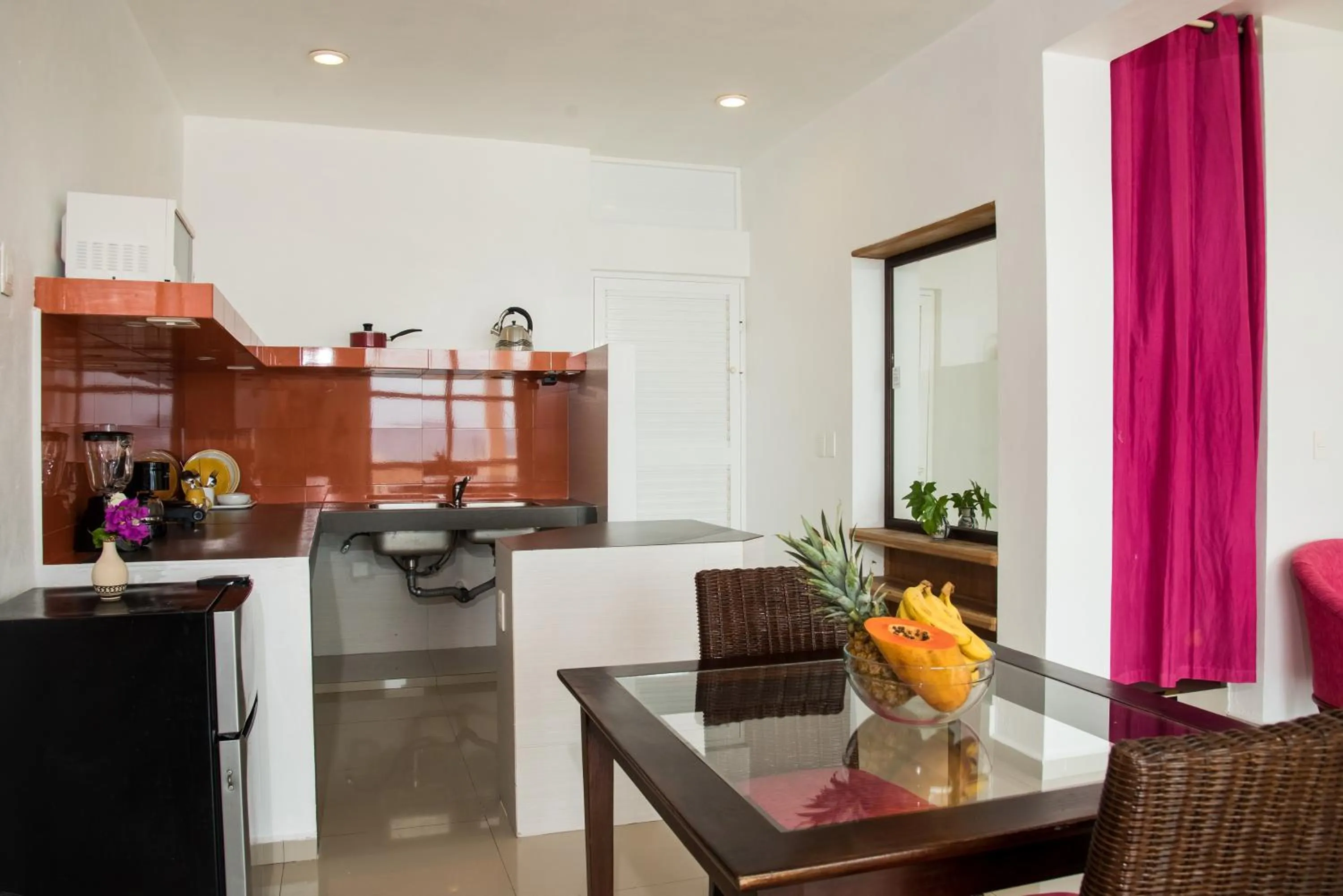 Kitchen or kitchenette in Villa Elena Isla Mujeres