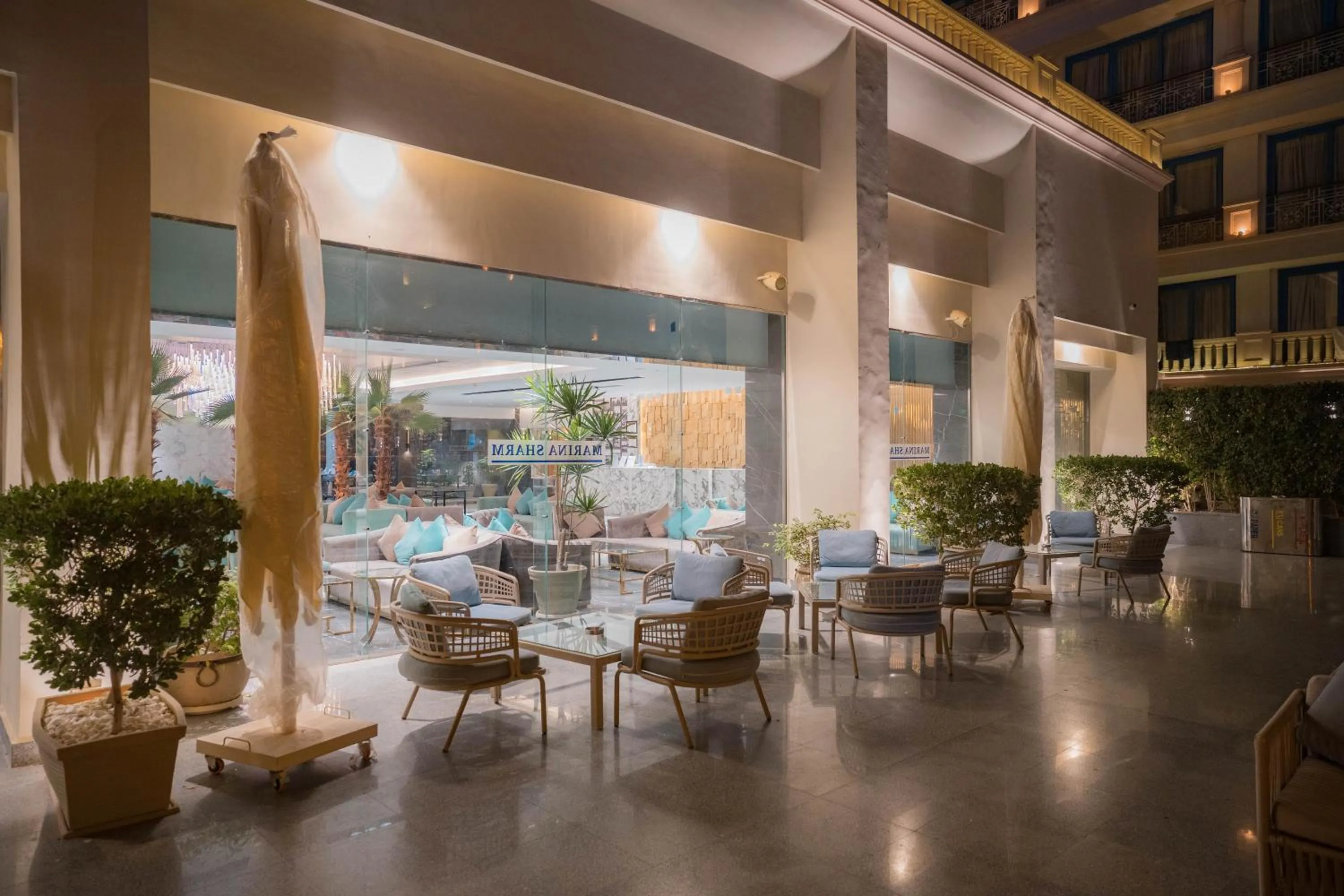 Seating area in Marina Sharm Hotel