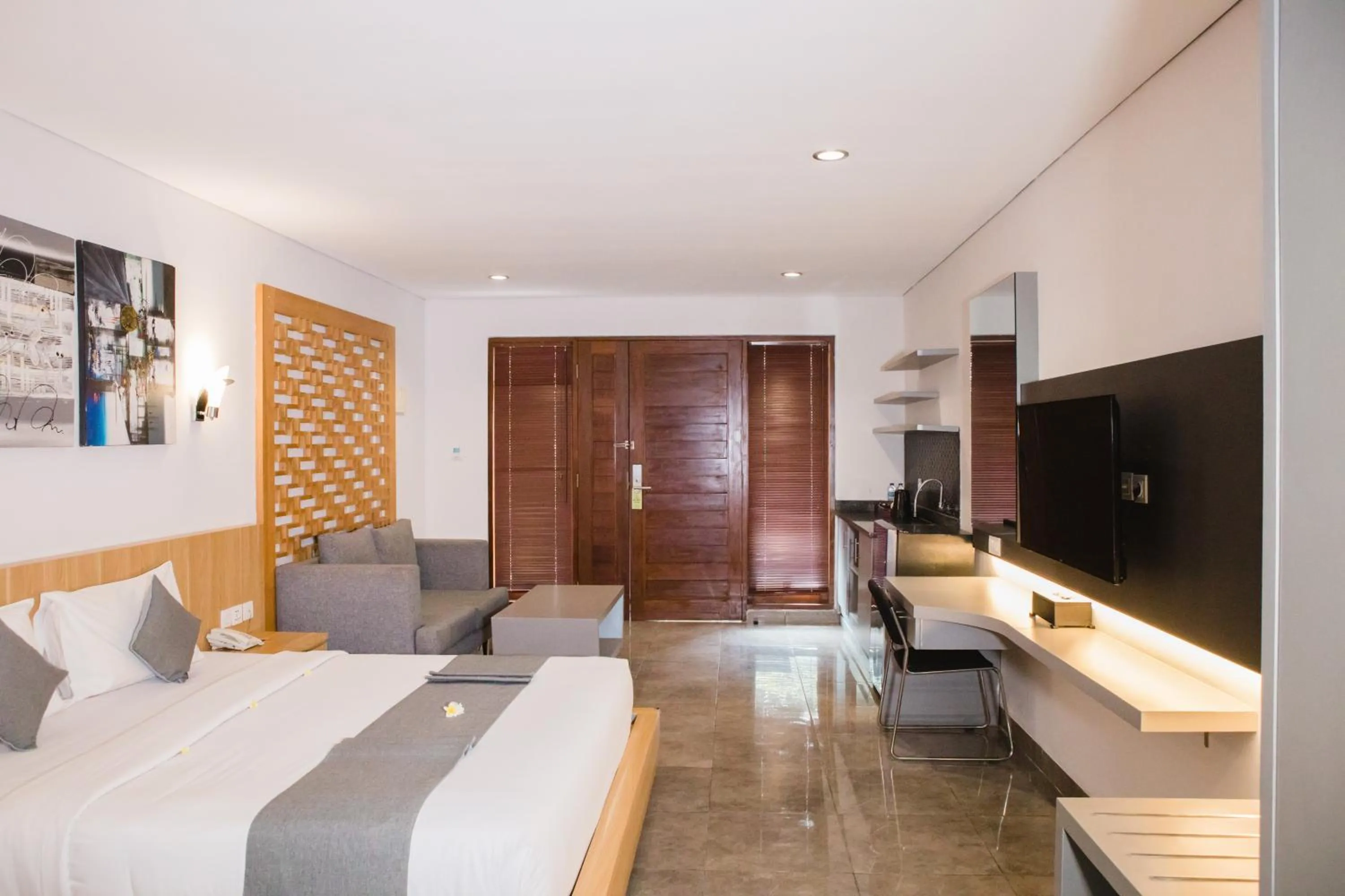 Bedroom, Bed in Grand Kesambi Resort and Villas Seminyak