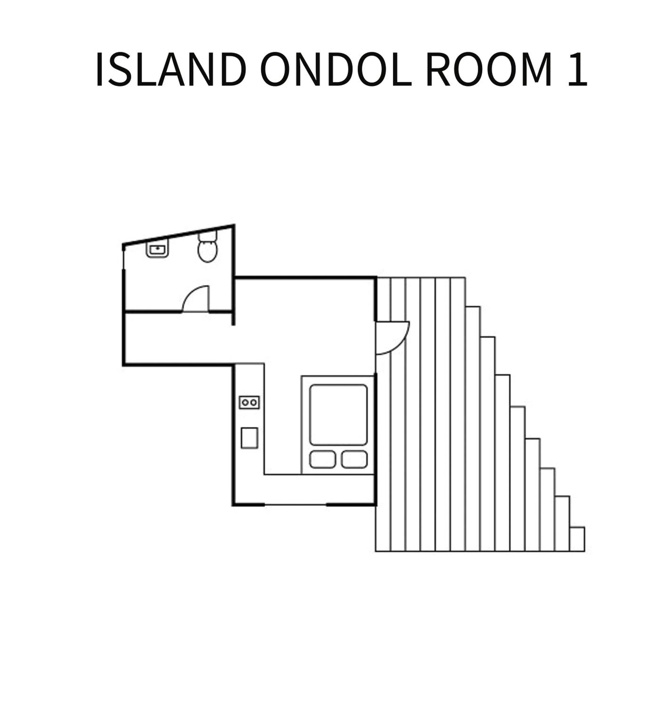 Floor plan in Side Hanok Residence