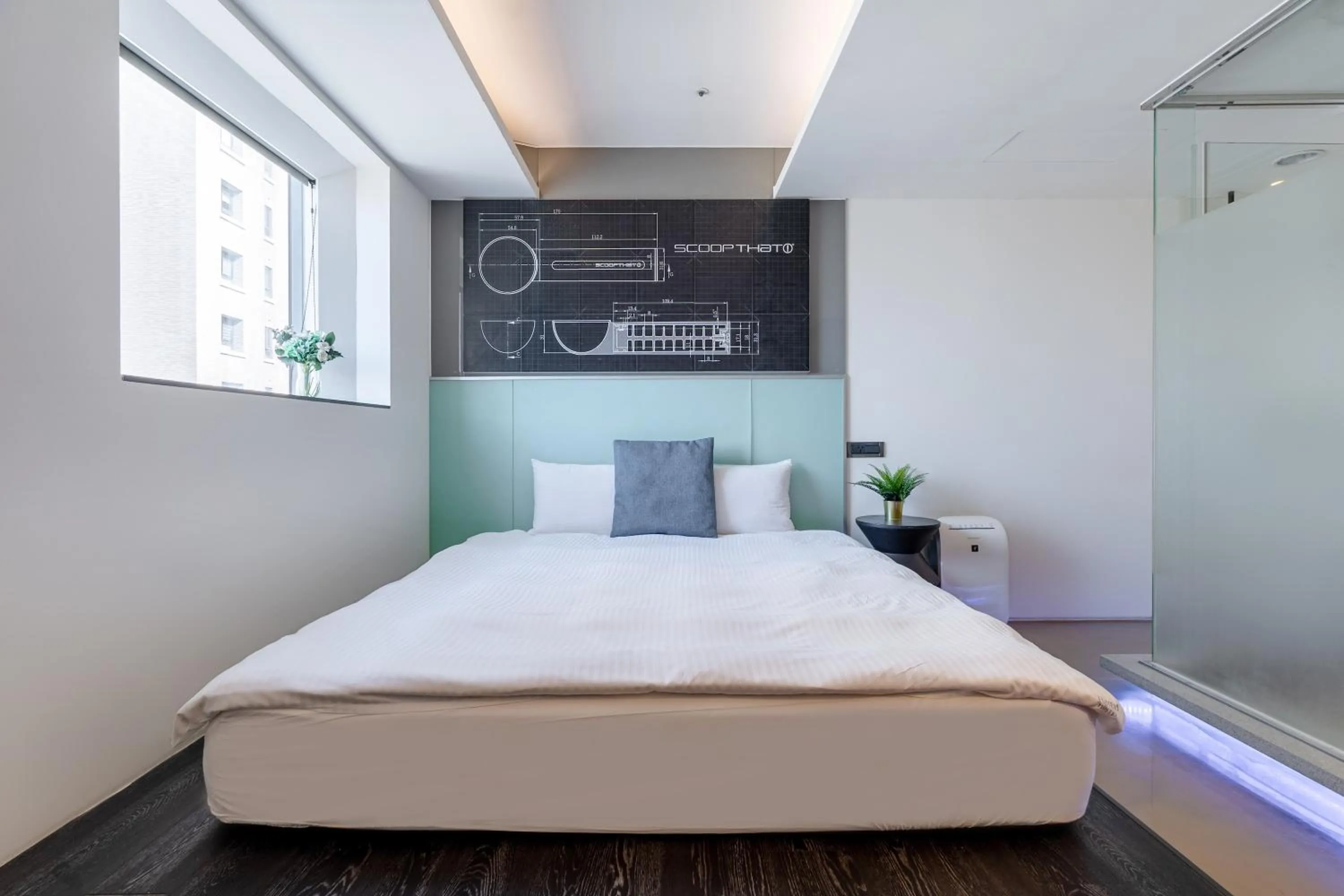 Bedroom, Bed in CHECK inn Taichung Liming